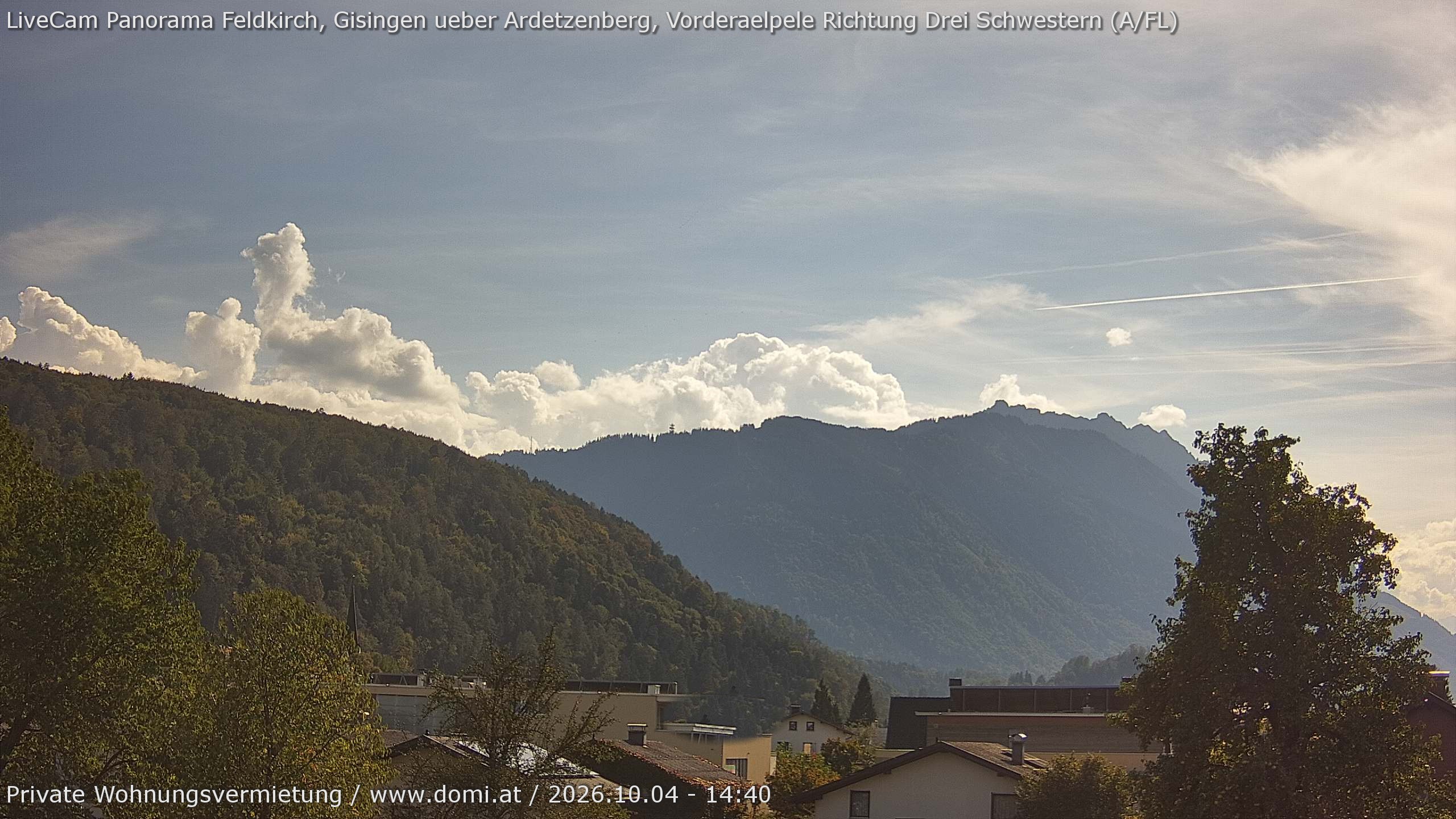 Archiv Foto Webcam Blick über Gisingen bei Feldkirch