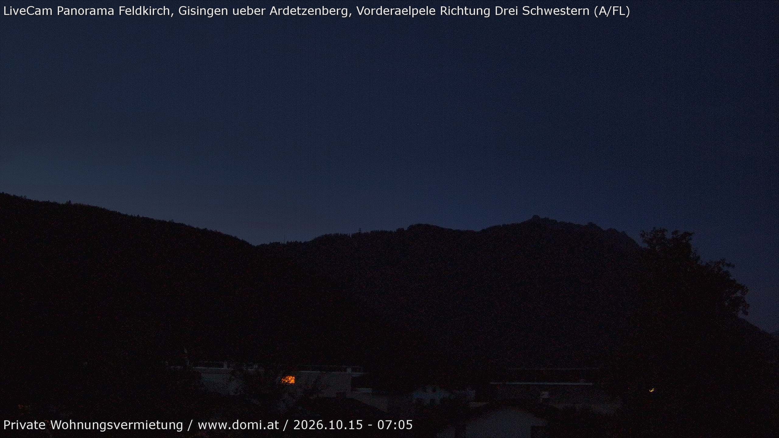 Archiv Foto Webcam Blick über Gisingen bei Feldkirch
