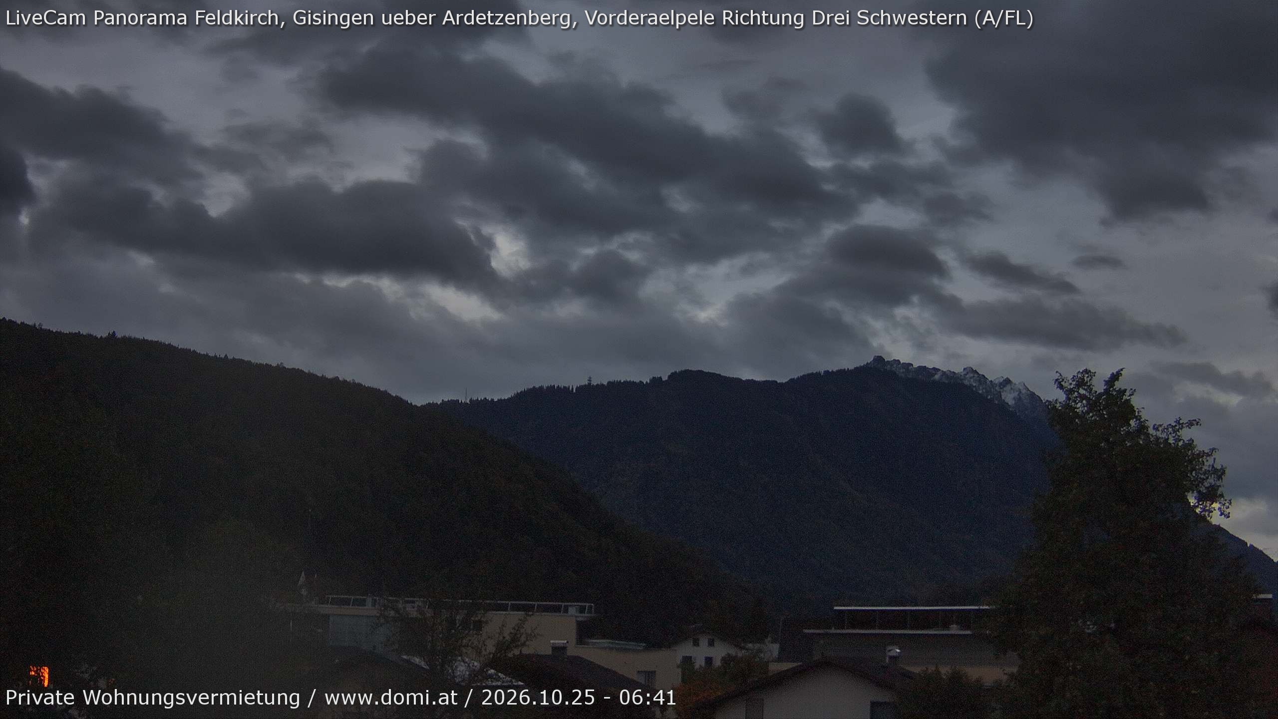 Archiv Foto Webcam Blick über Gisingen bei Feldkirch