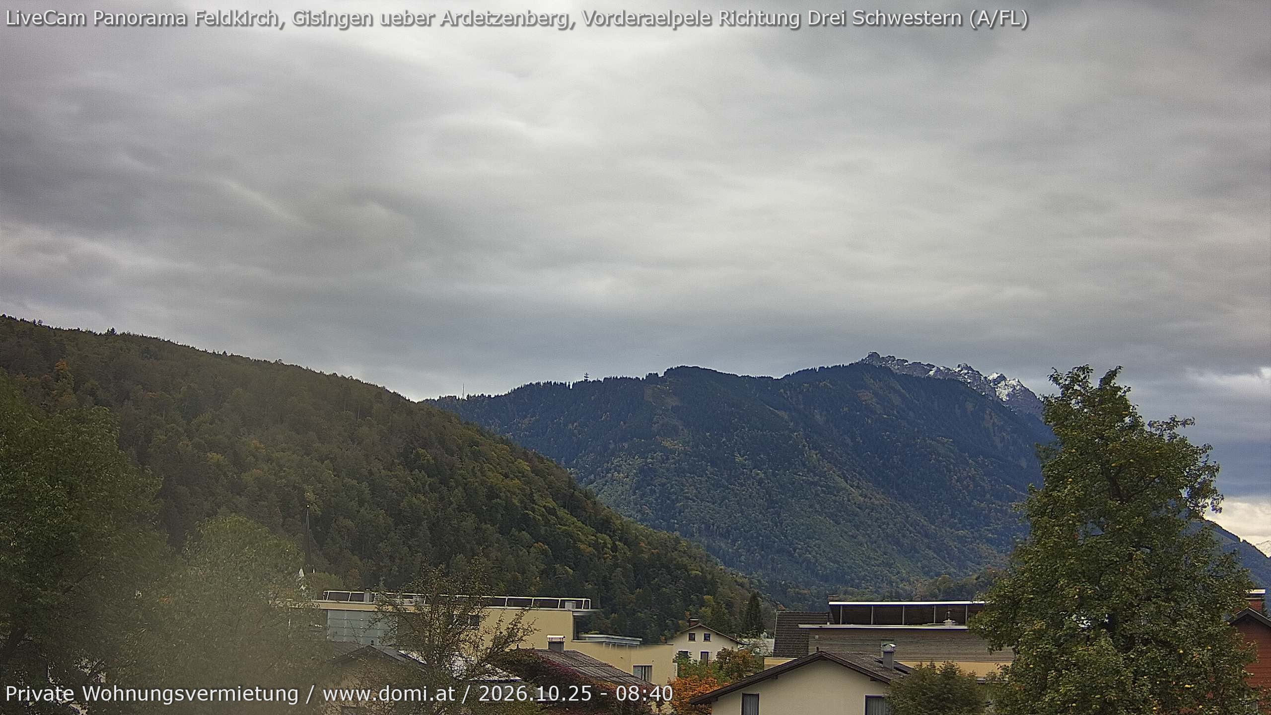 Archiv Foto Webcam Blick über Gisingen bei Feldkirch