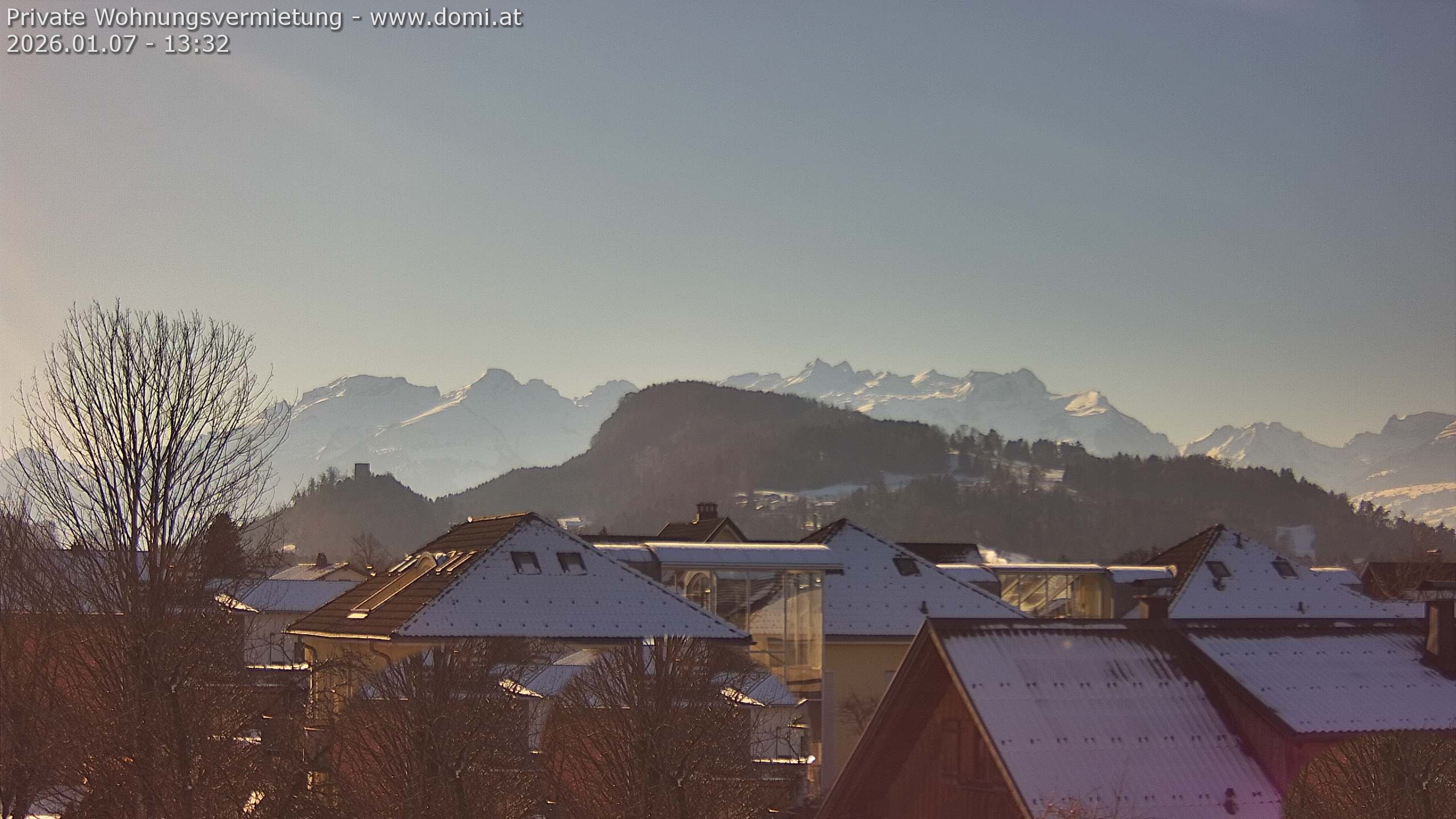 Archiv Foto Webcam Ausblick von Gisingen in Feldkirch auf Alvier und Fulfirst
