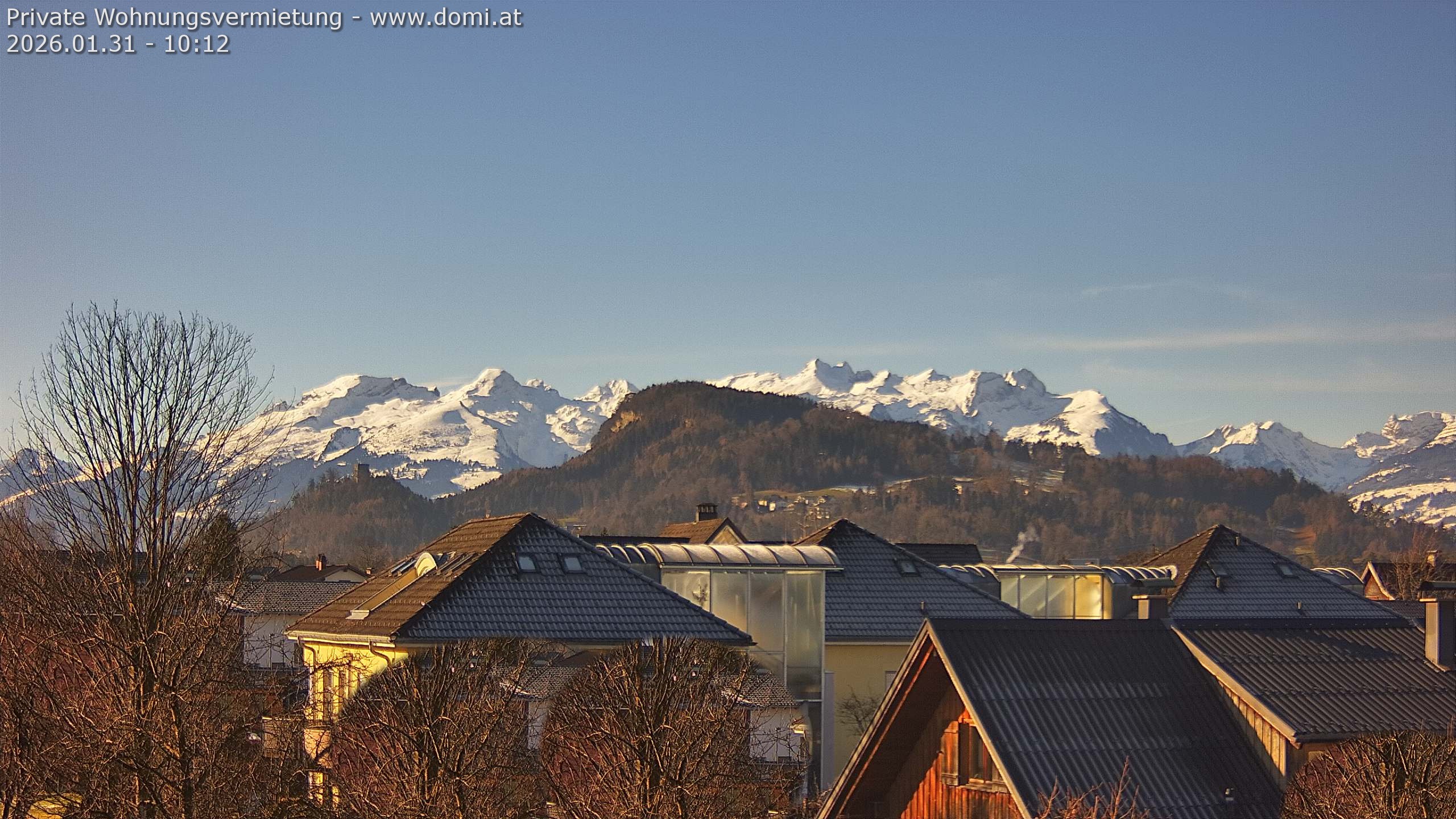 Archiv Foto Webcam Ausblick von Gisingen in Feldkirch auf Alvier und Fulfirst
