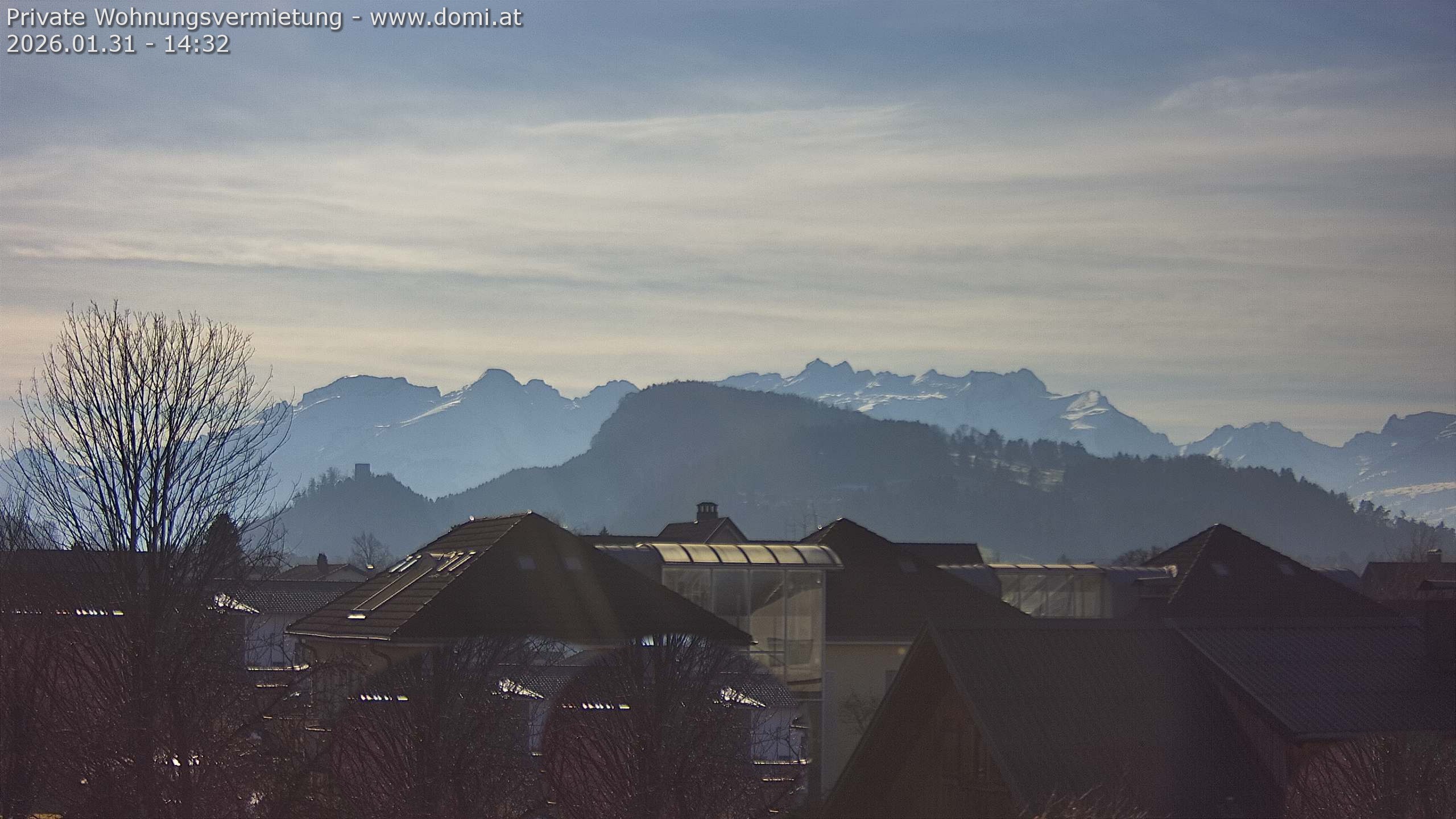 Archiv Foto Webcam Ausblick von Gisingen in Feldkirch auf Alvier und Fulfirst