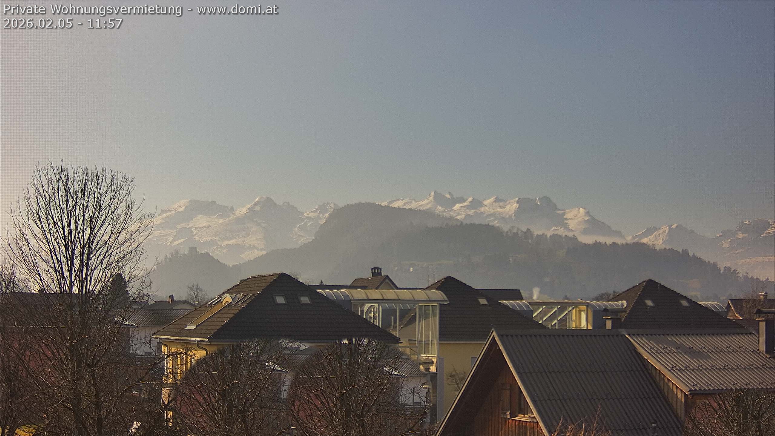 Archiv Foto Webcam Ausblick von Gisingen in Feldkirch auf Alvier und Fulfirst