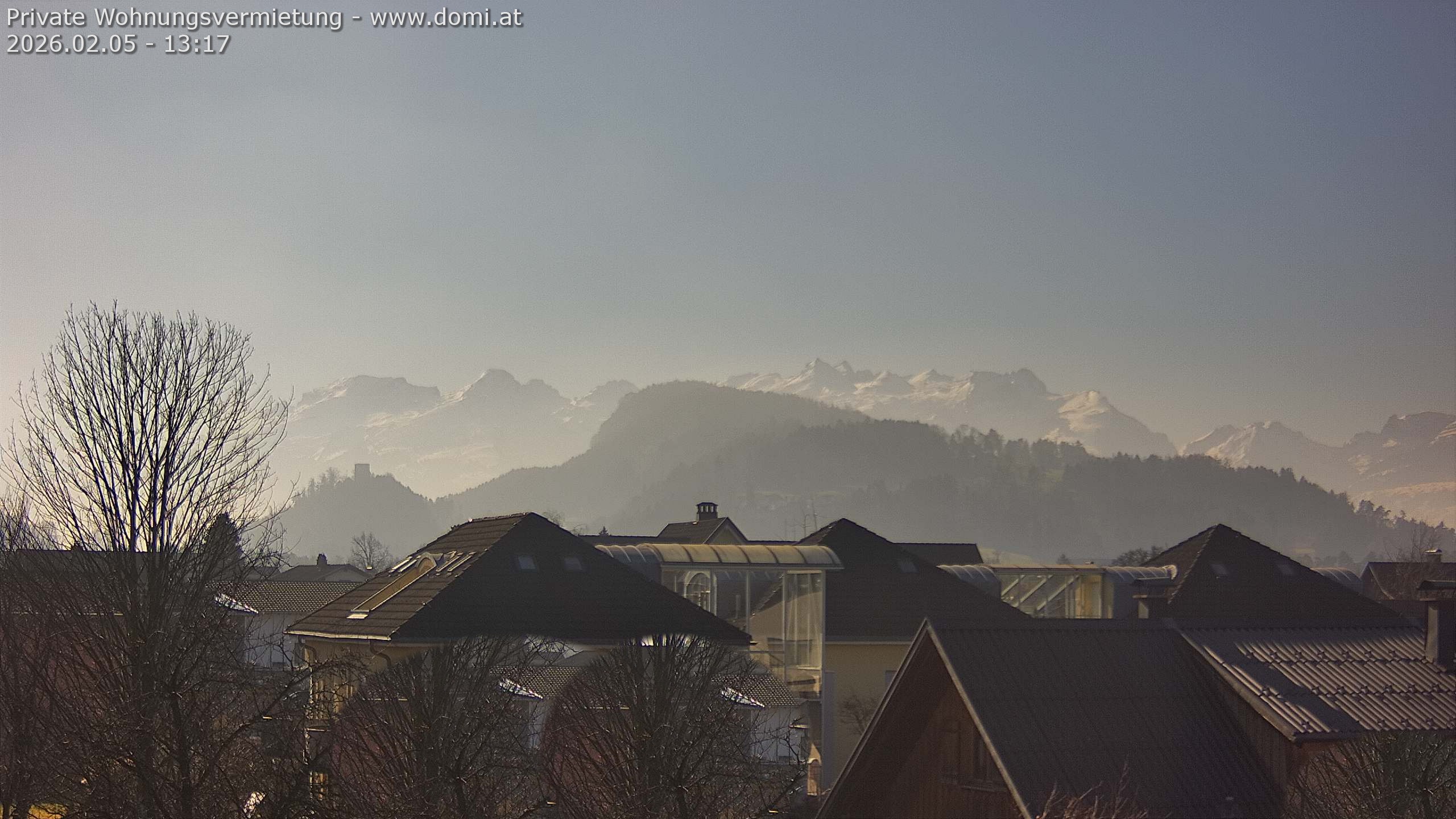 Archiv Foto Webcam Ausblick von Gisingen in Feldkirch auf Alvier und Fulfirst