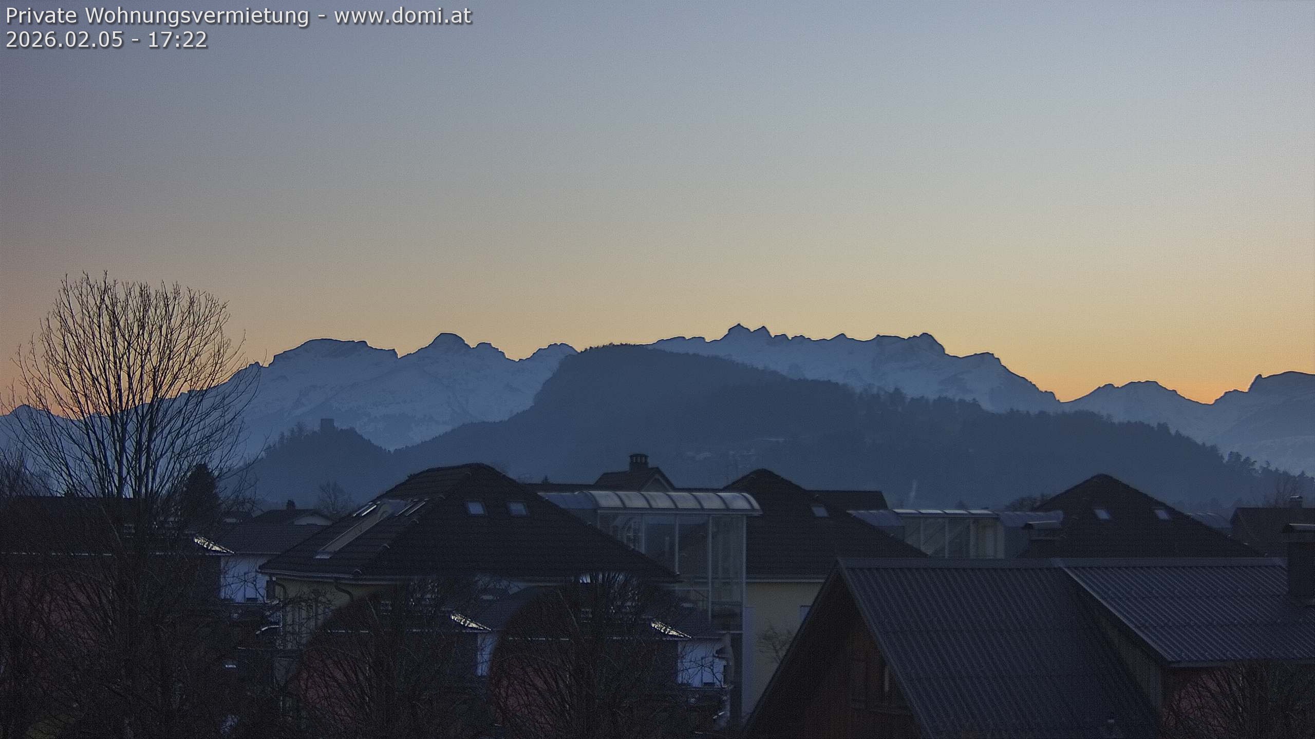 Archiv Foto Webcam Ausblick von Gisingen in Feldkirch auf Alvier und Fulfirst