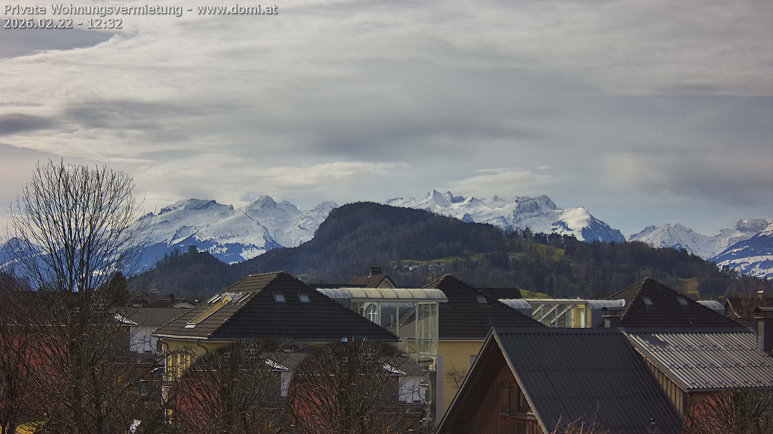 Archiv Foto Webcam Ausblick von Gisingen in Feldkirch auf Alvier und Fulfirst