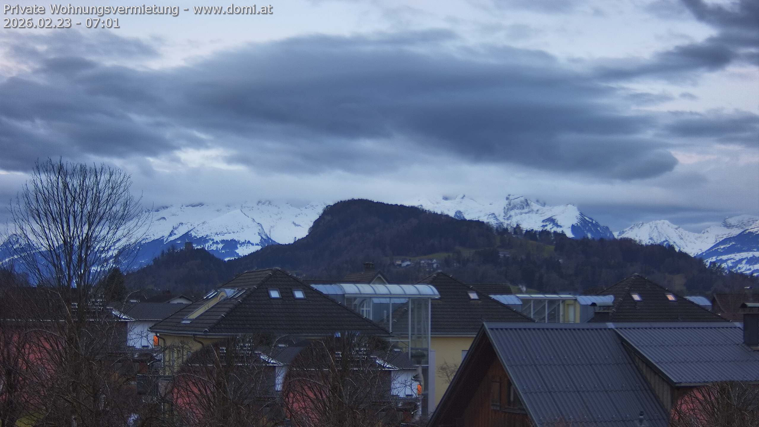 Archiv Foto Webcam Ausblick von Gisingen in Feldkirch auf Alvier und Fulfirst