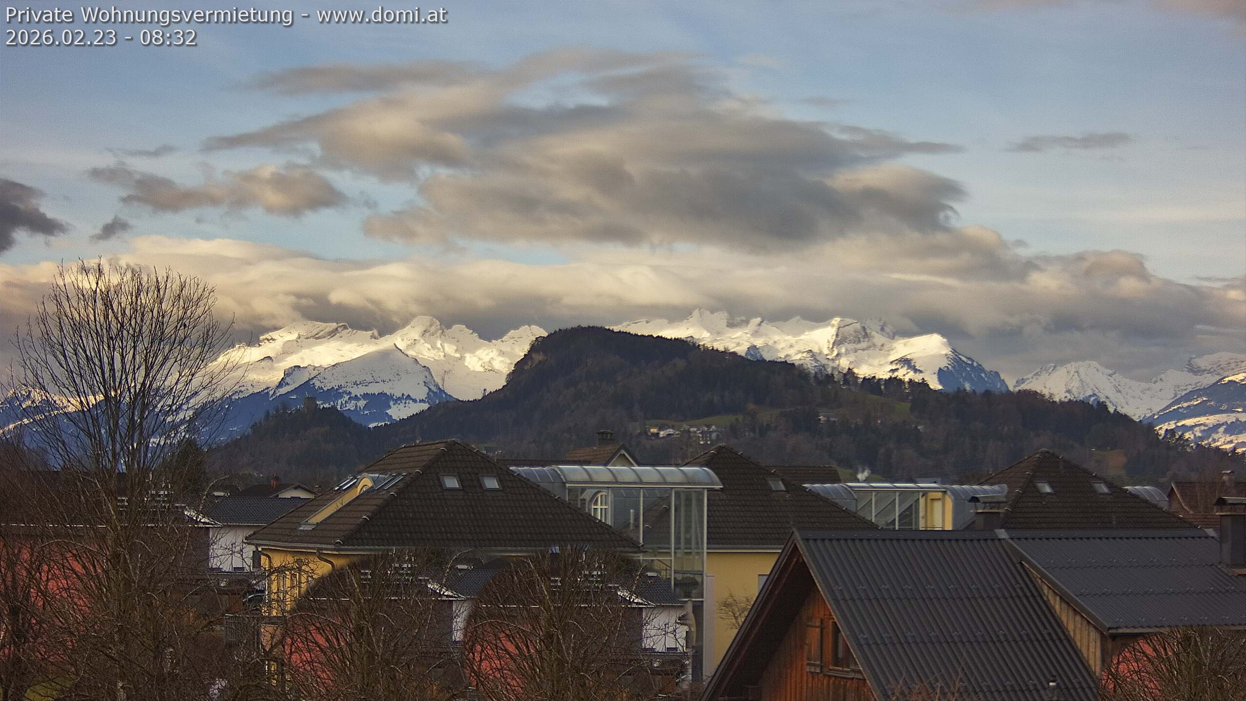 Archiv Foto Webcam Ausblick von Gisingen in Feldkirch auf Alvier und Fulfirst