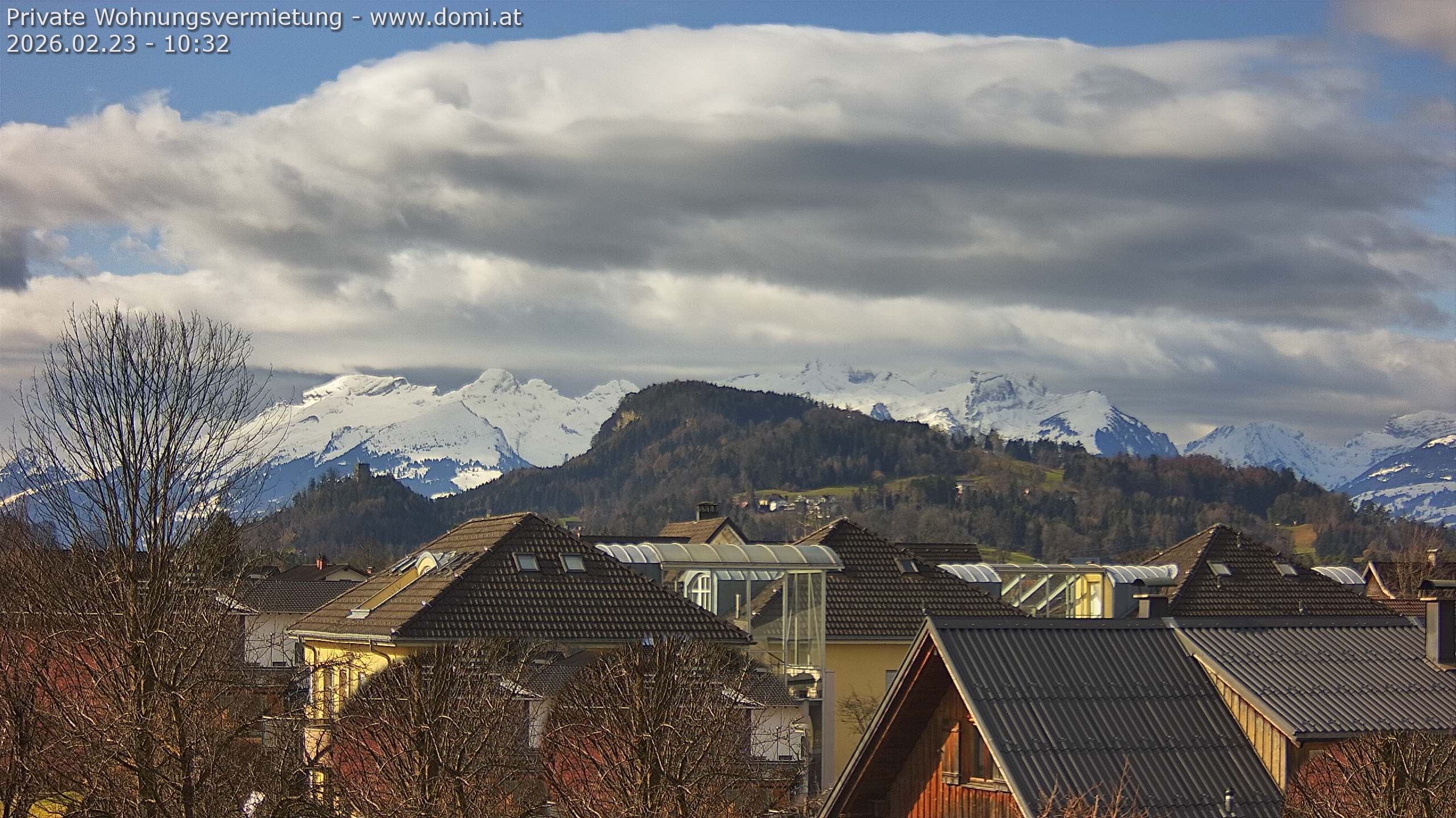 Archiv Foto Webcam Ausblick von Gisingen in Feldkirch auf Alvier und Fulfirst