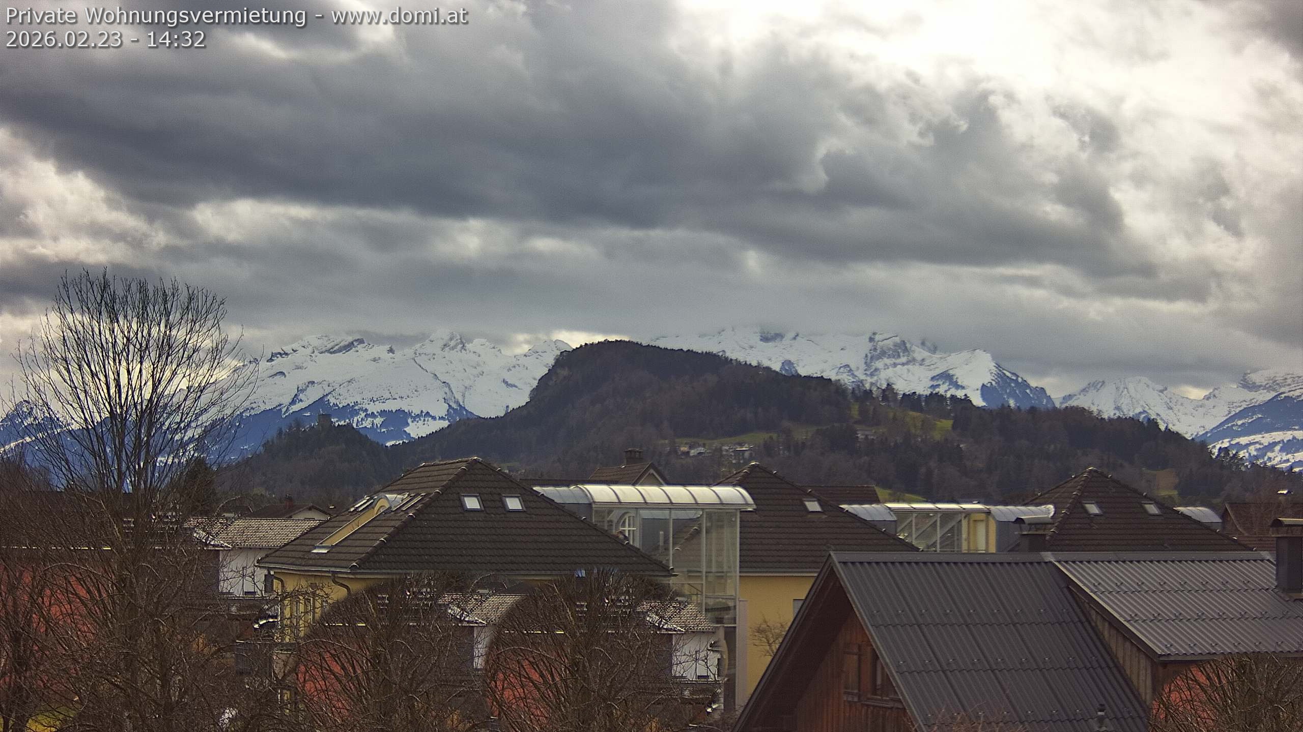 Archiv Foto Webcam Ausblick von Gisingen in Feldkirch auf Alvier und Fulfirst