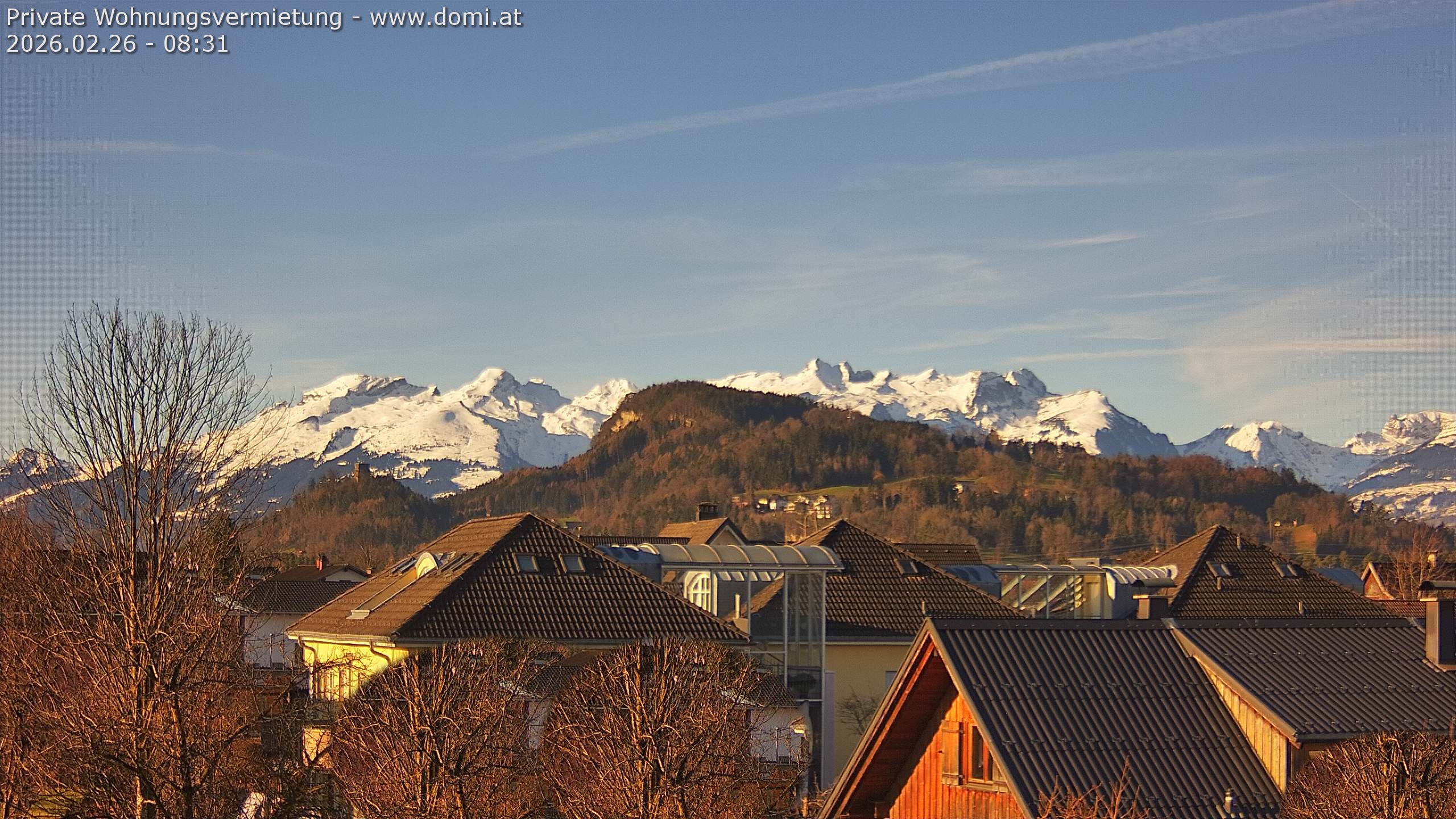 Archiv Foto Webcam Ausblick von Gisingen in Feldkirch auf Alvier und Fulfirst