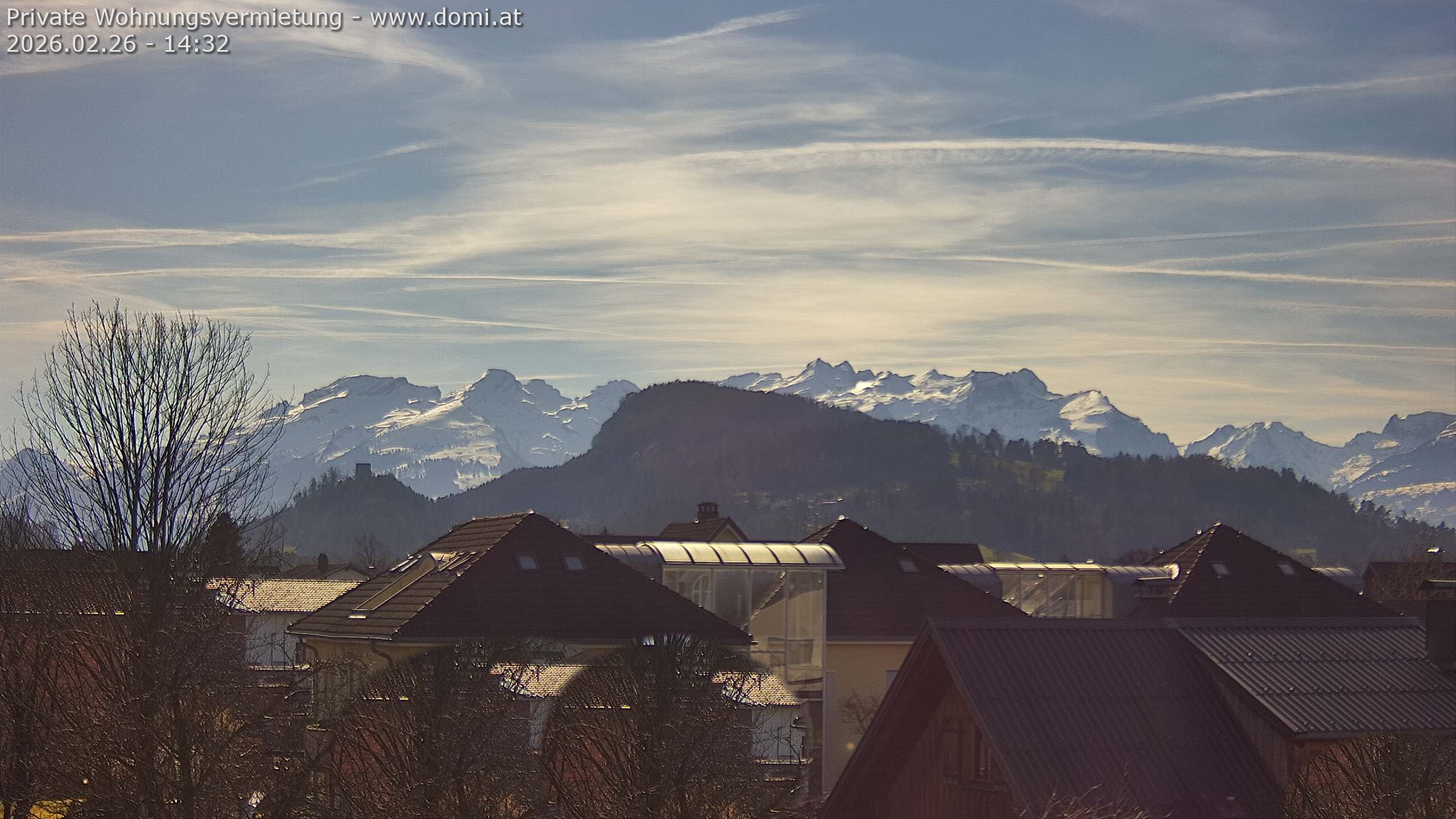 Archiv Foto Webcam Ausblick von Gisingen in Feldkirch auf Alvier und Fulfirst