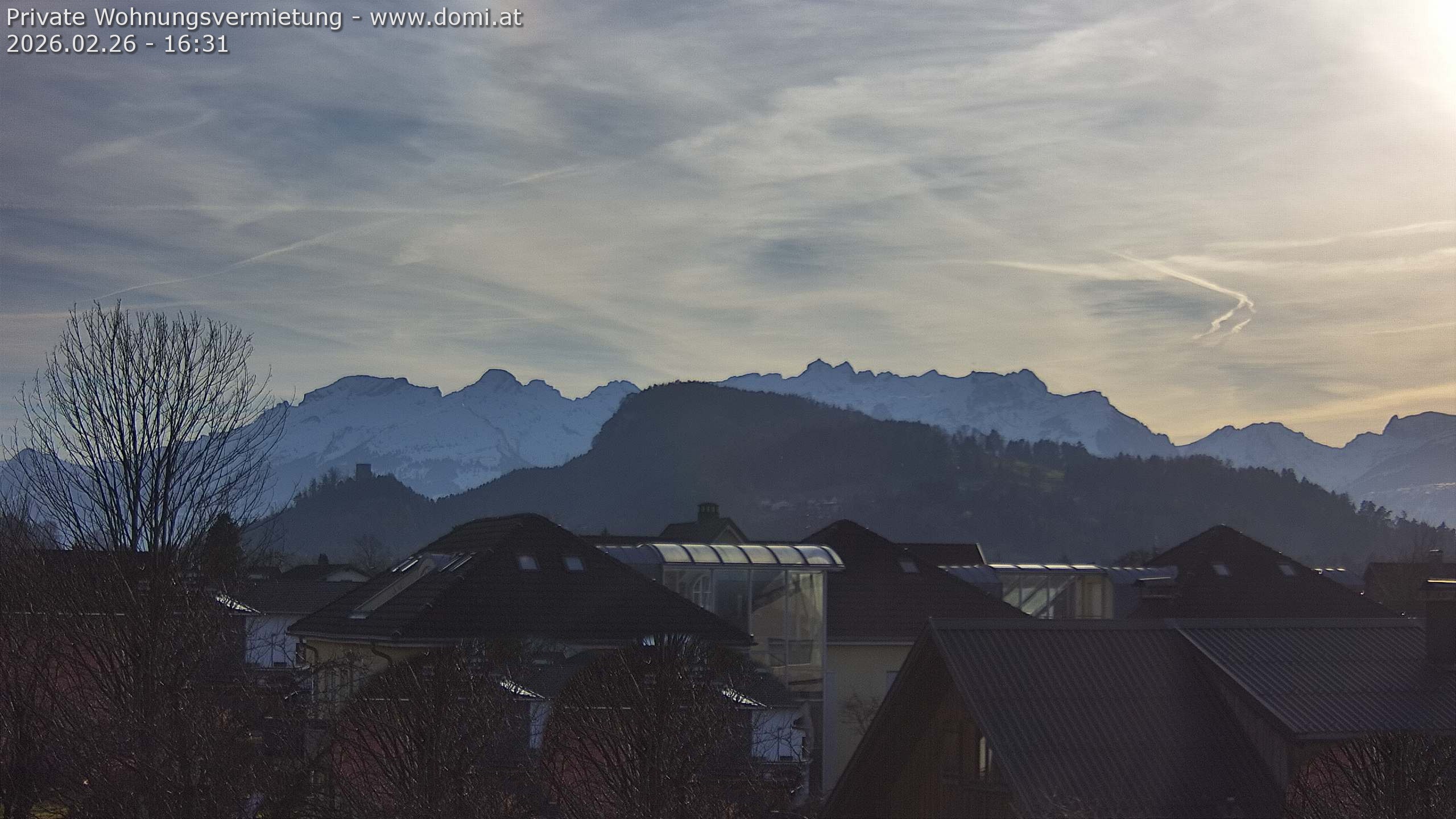 Archived image Webcam View of Alvier and Fulfirst from Gisingen in Feldkirch