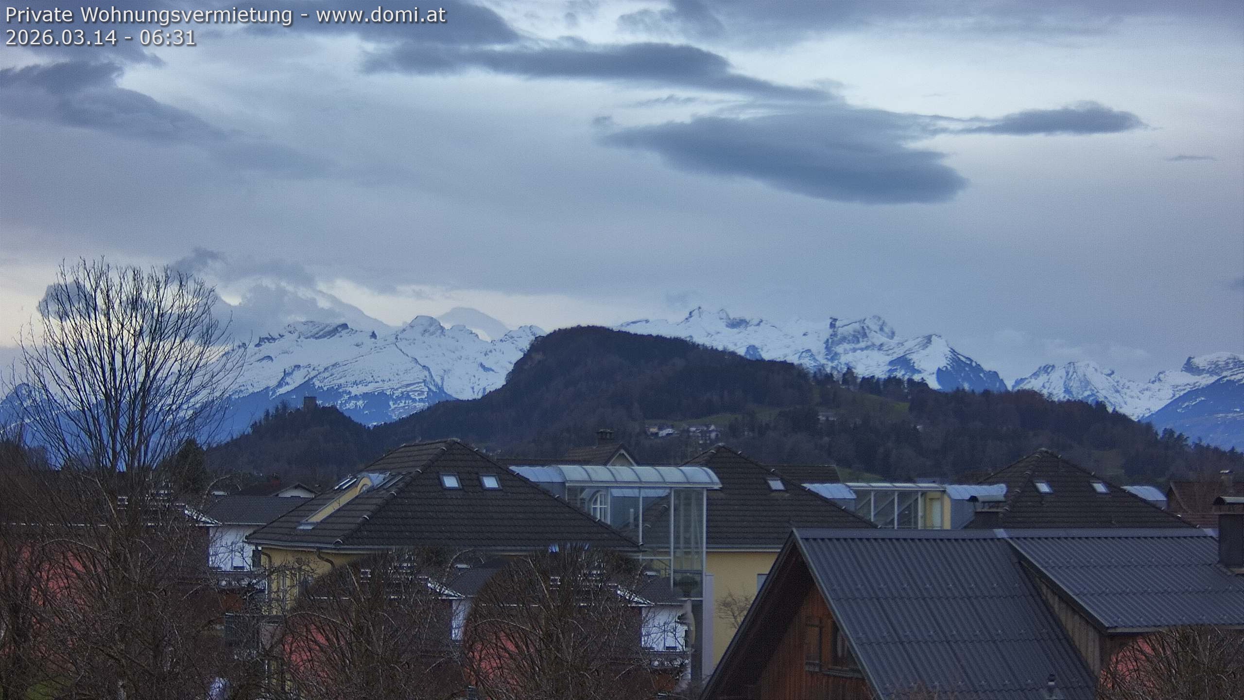 Archiv Foto Webcam Ausblick von Gisingen in Feldkirch auf Alvier und Fulfirst