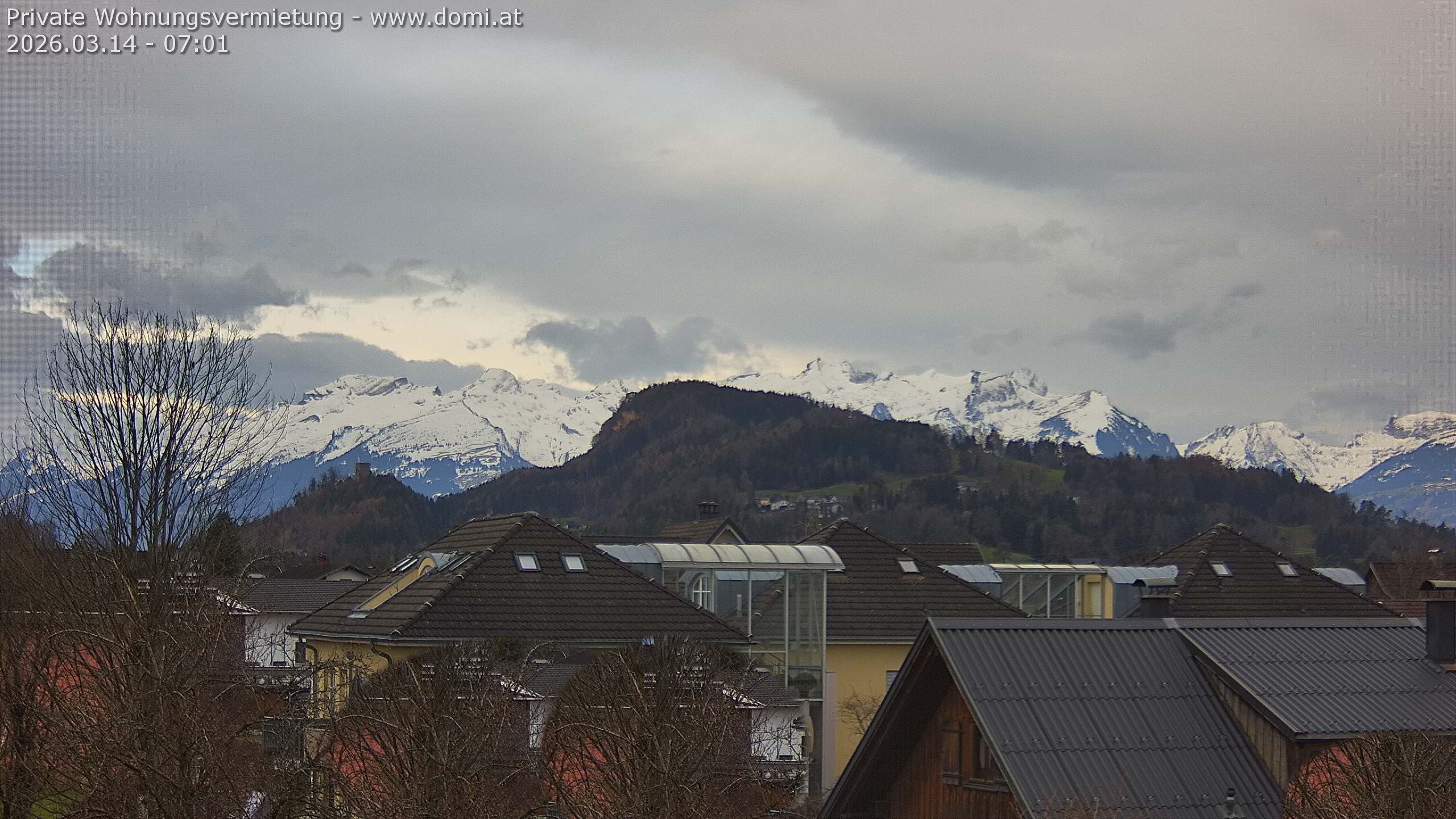 Archiv Foto Webcam Ausblick von Gisingen in Feldkirch auf Alvier und Fulfirst