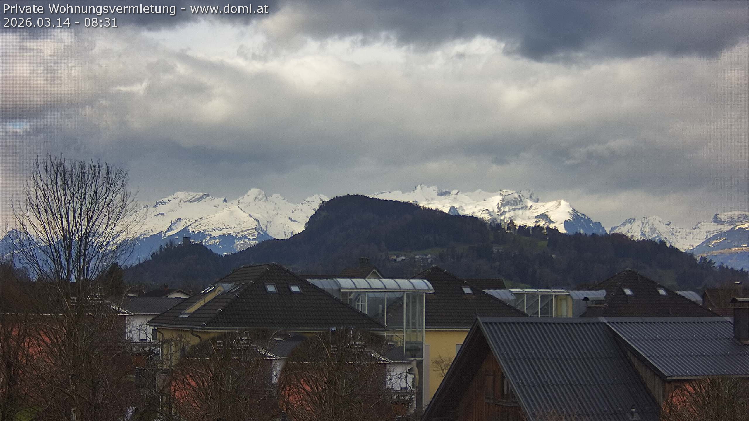 Archiv Foto Webcam Ausblick von Gisingen in Feldkirch auf Alvier und Fulfirst