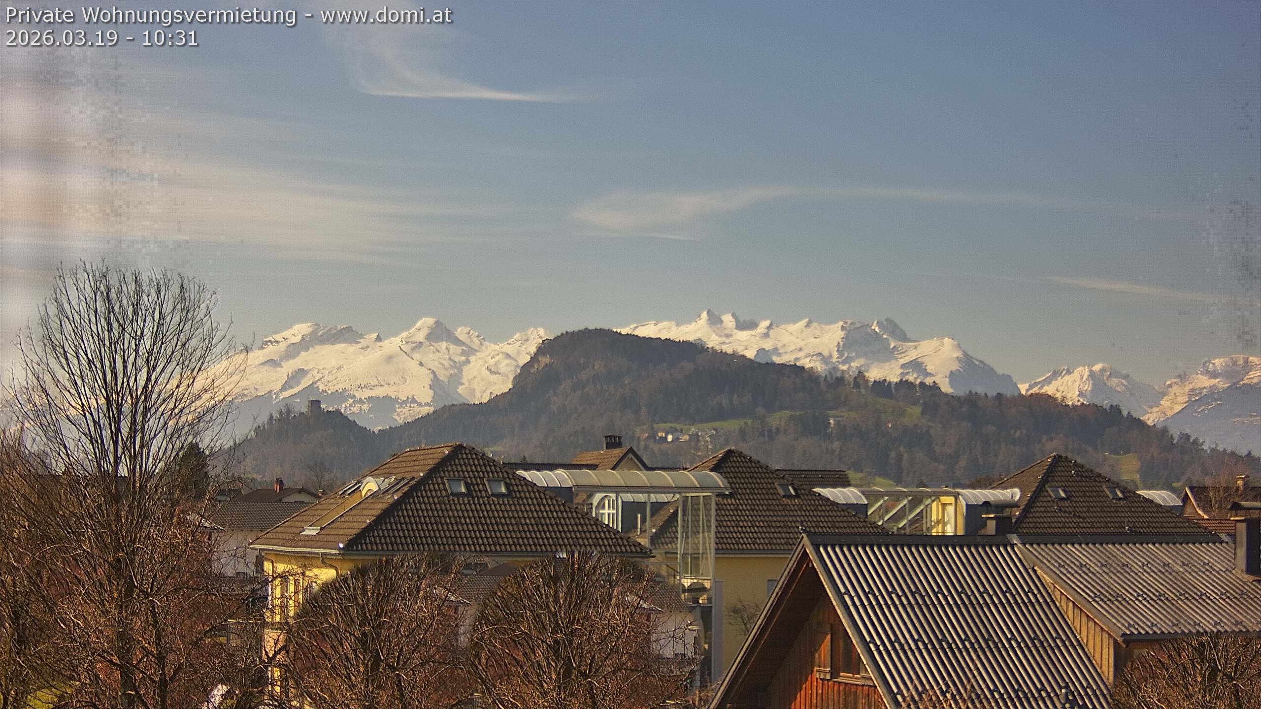 Archiv Foto Webcam Ausblick von Gisingen in Feldkirch auf Alvier und Fulfirst