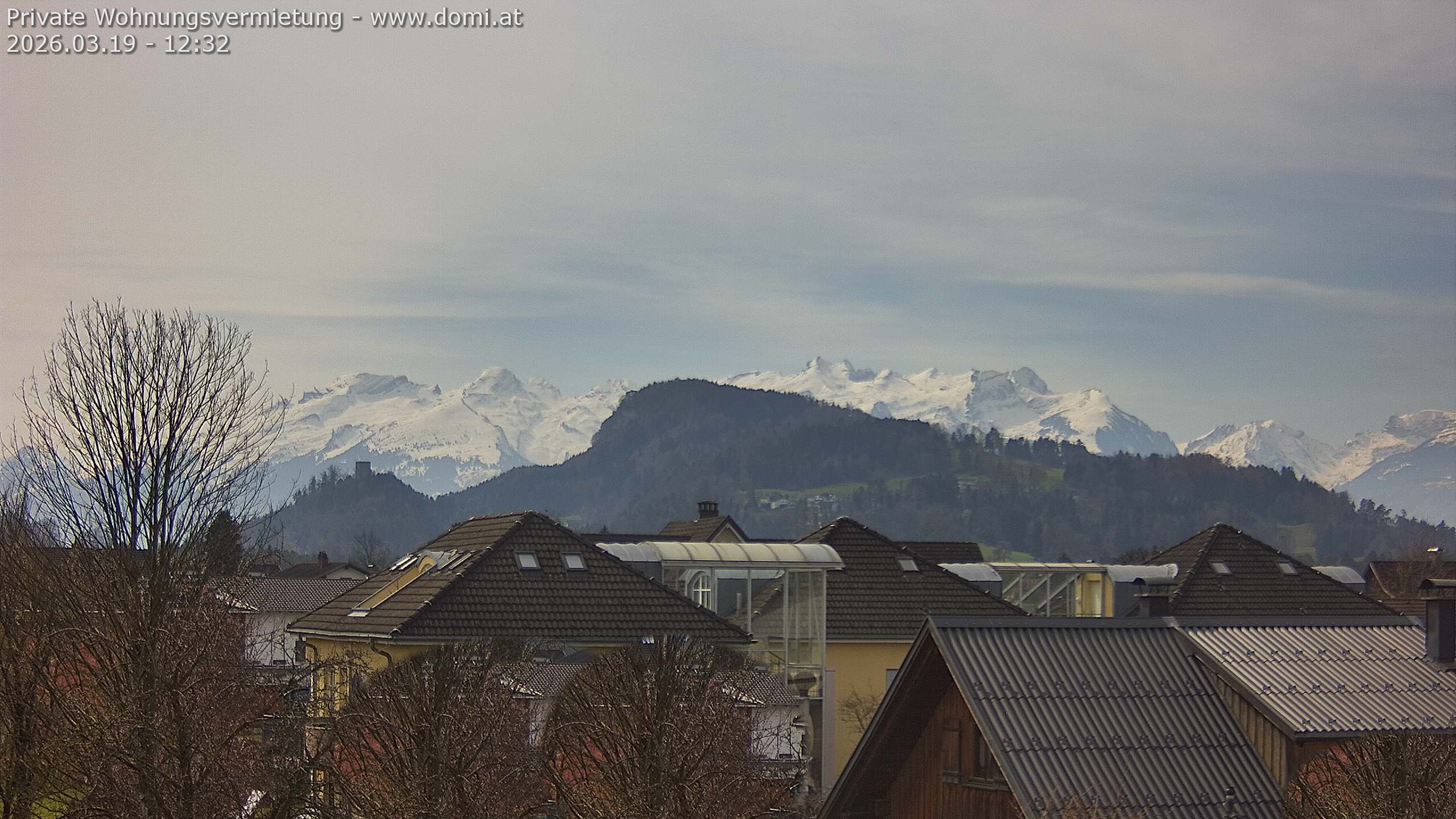Archiv Foto Webcam Ausblick von Gisingen in Feldkirch auf Alvier und Fulfirst