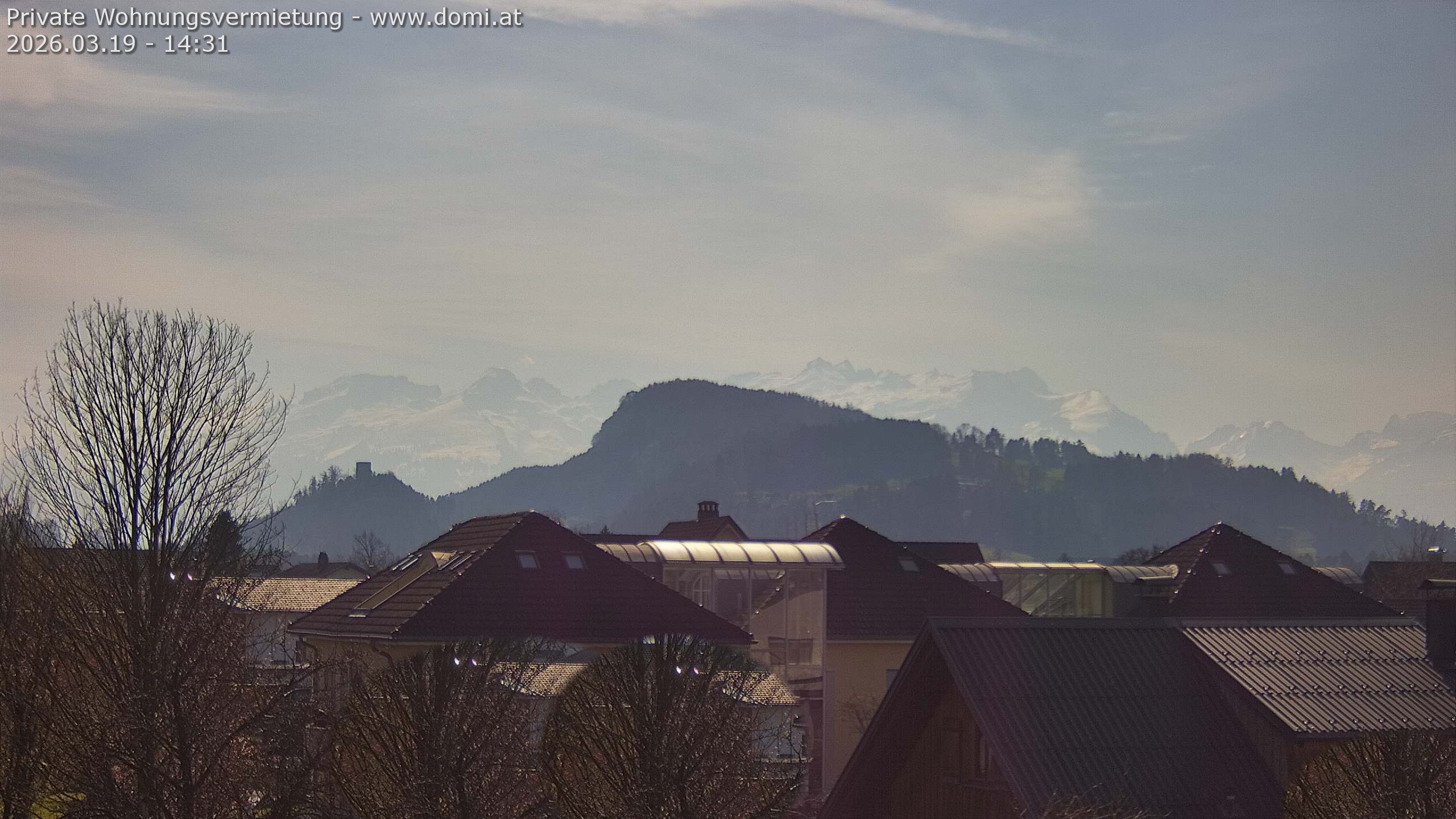 Archiv Foto Webcam Ausblick von Gisingen in Feldkirch auf Alvier und Fulfirst