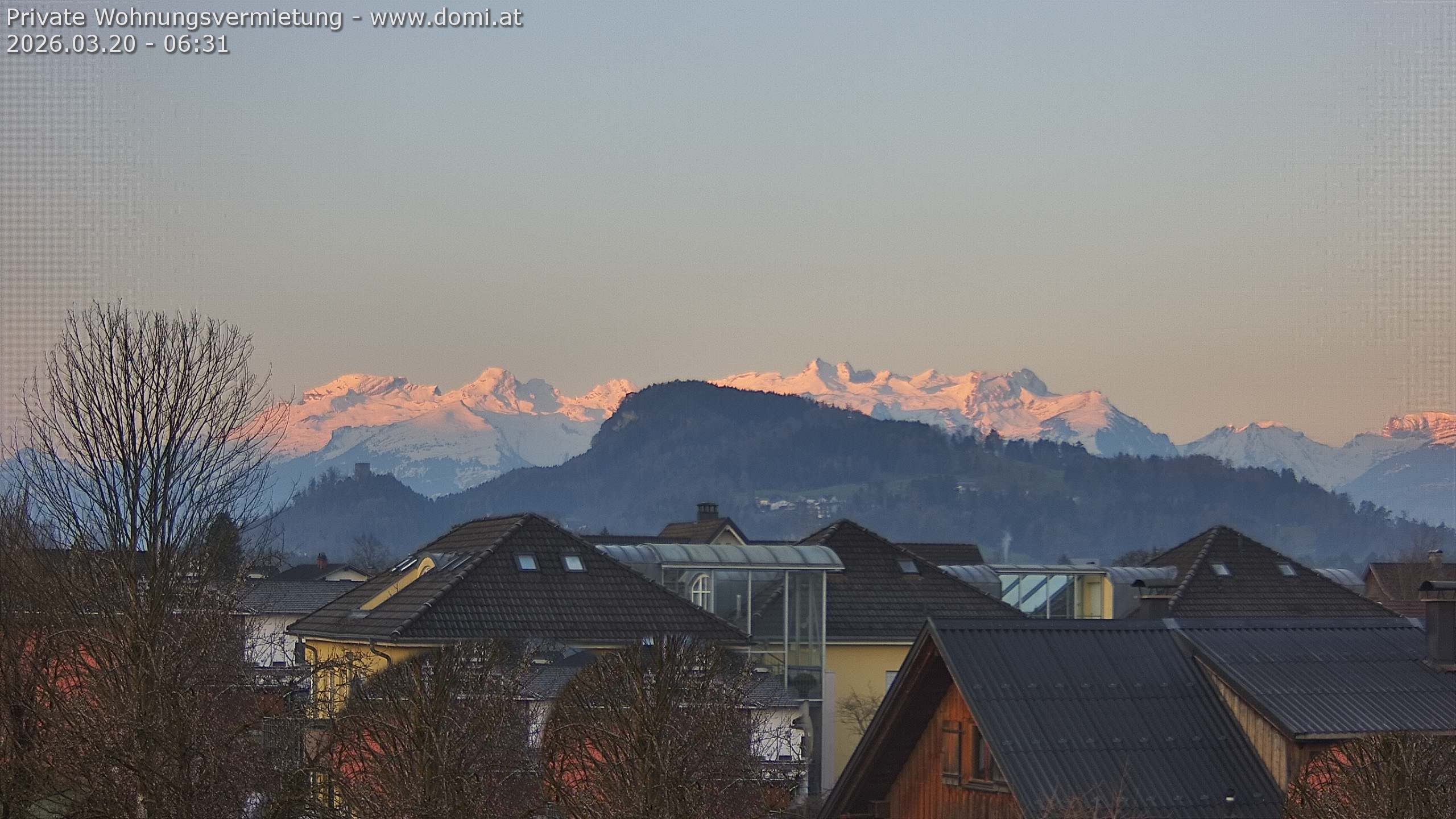 Archiv Foto Webcam Ausblick von Gisingen in Feldkirch auf Alvier und Fulfirst