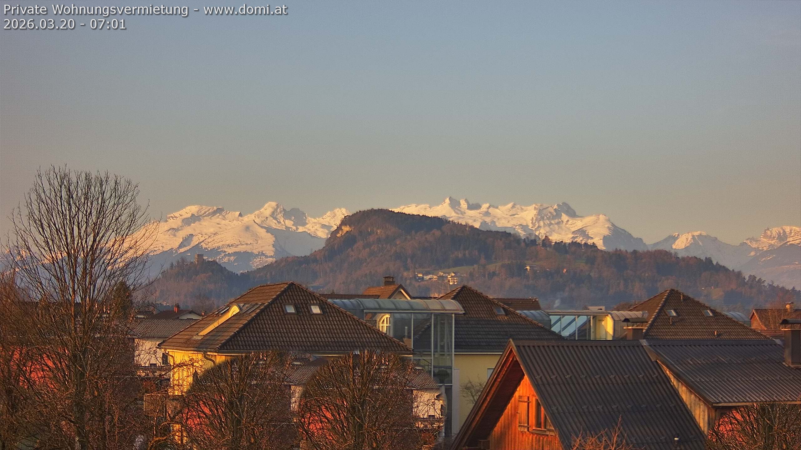 Archiv Foto Webcam Ausblick von Gisingen in Feldkirch auf Alvier und Fulfirst