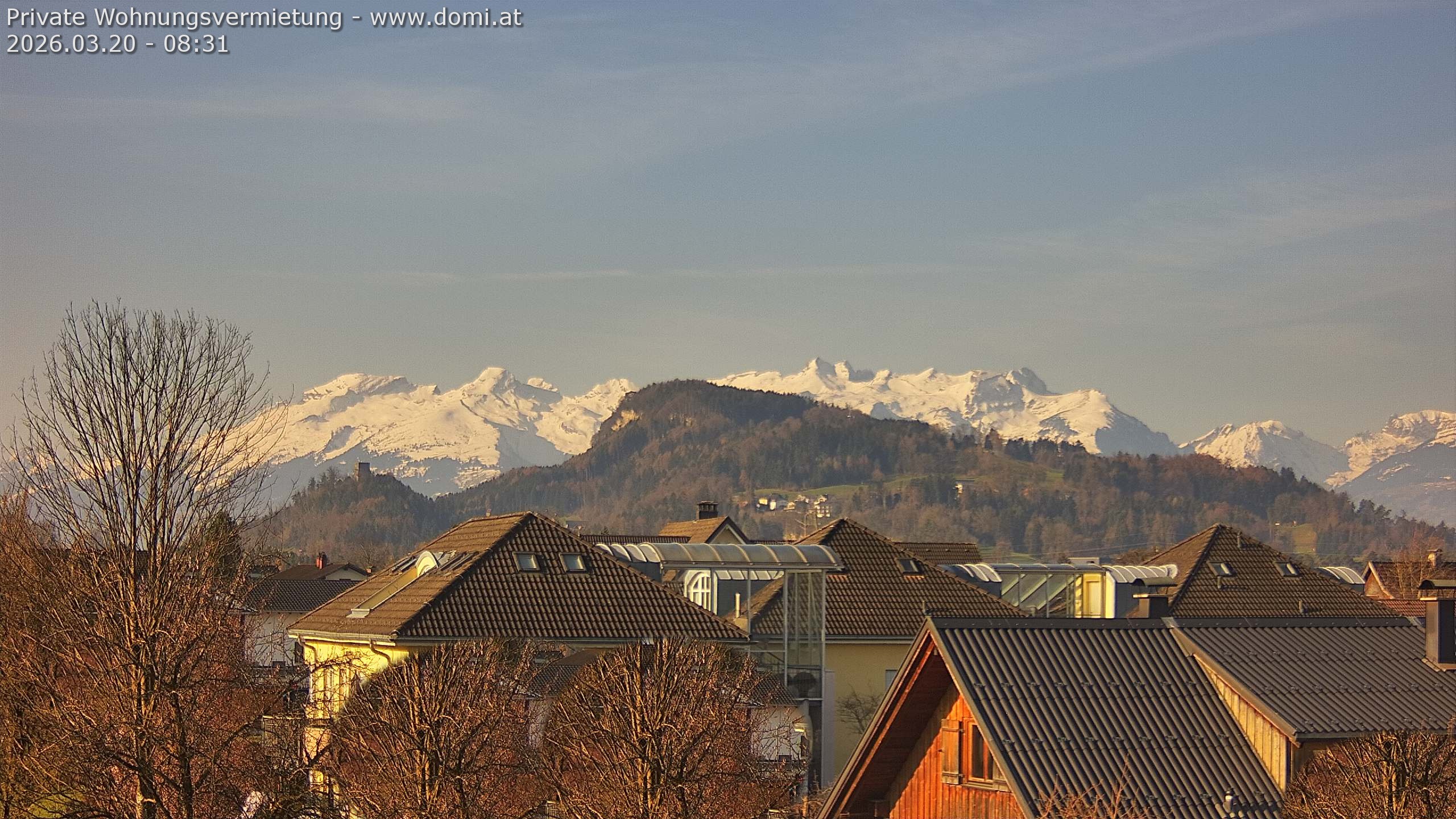 Archiv Foto Webcam Ausblick von Gisingen in Feldkirch auf Alvier und Fulfirst