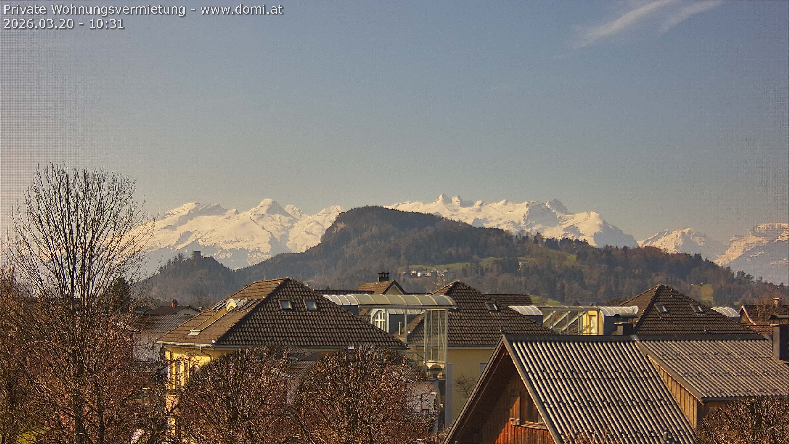 Archiv Foto Webcam Ausblick von Gisingen in Feldkirch auf Alvier und Fulfirst