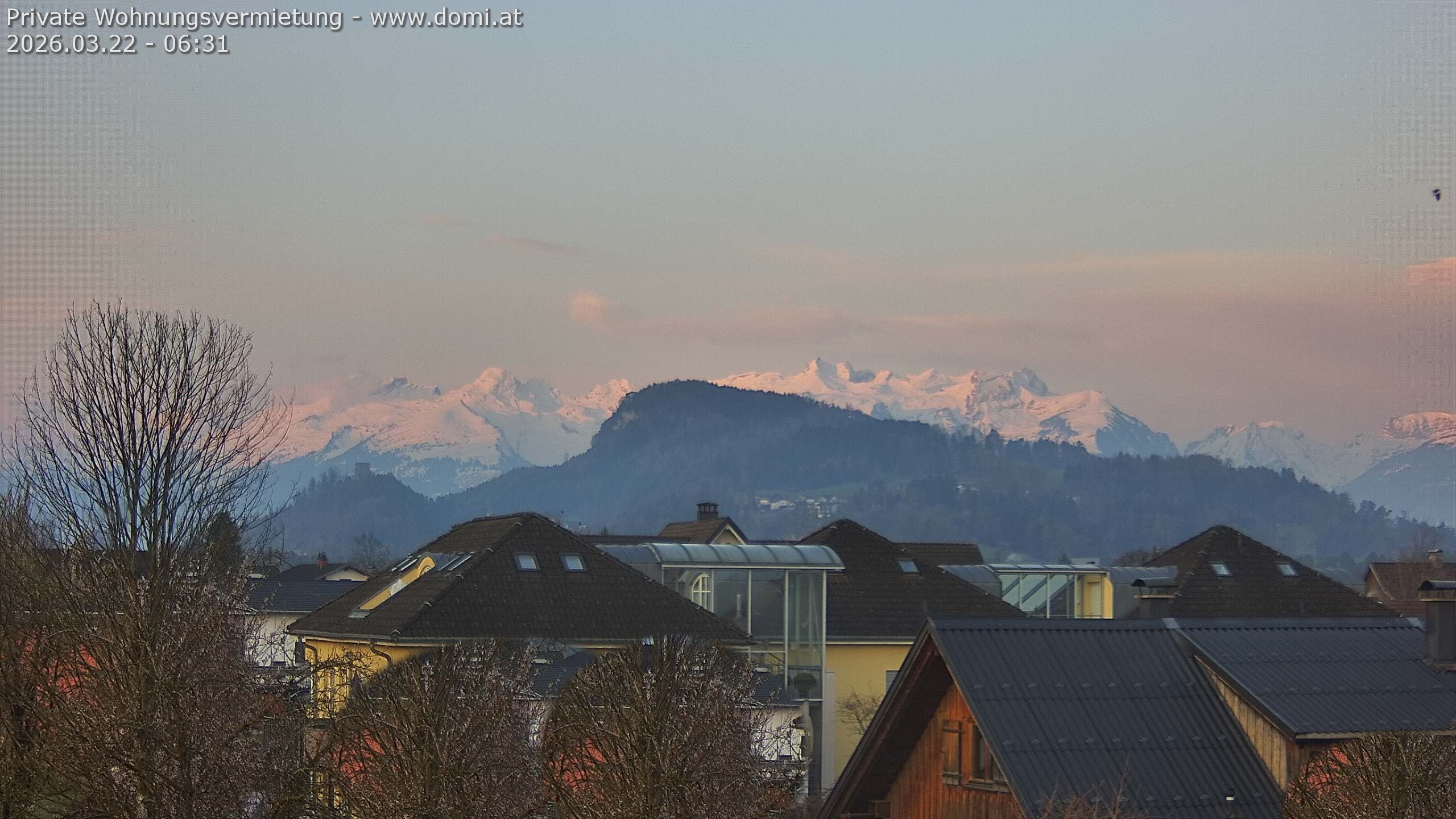 Archiv Foto Webcam Ausblick von Gisingen in Feldkirch auf Alvier und Fulfirst