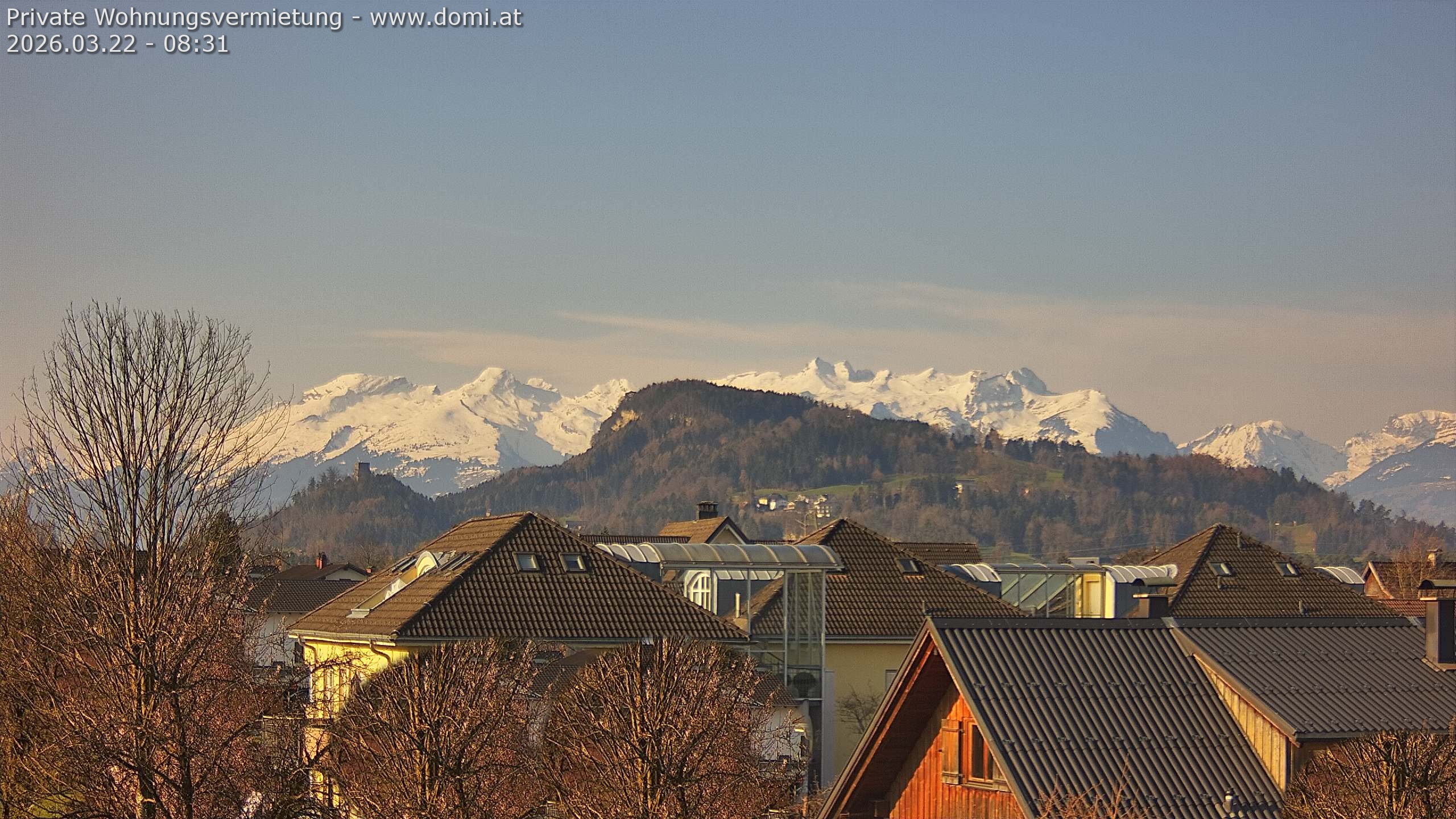 Archiv Foto Webcam Ausblick von Gisingen in Feldkirch auf Alvier und Fulfirst