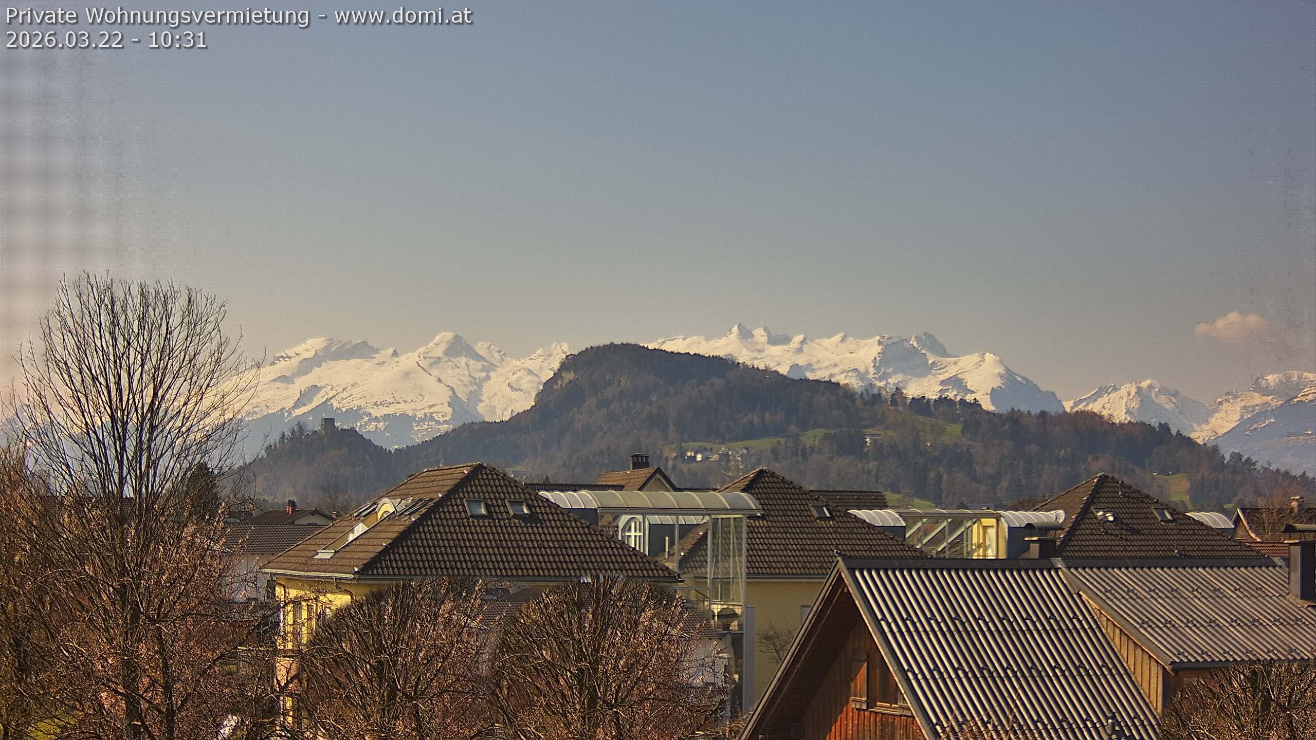 Archiv Foto Webcam Ausblick von Gisingen in Feldkirch auf Alvier und Fulfirst
