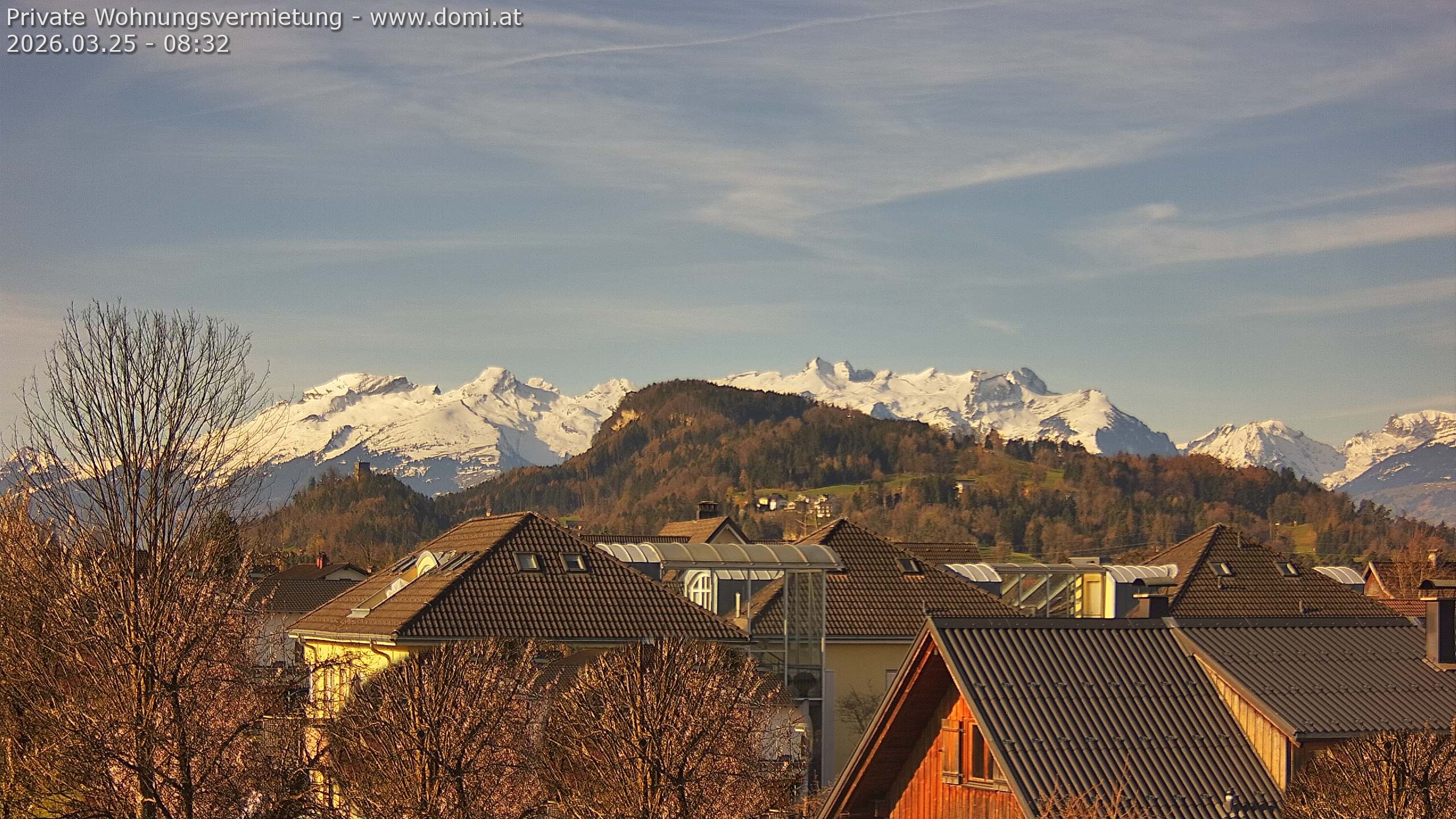 Archived image Webcam View of Alvier and Fulfirst from Gisingen in Feldkirch