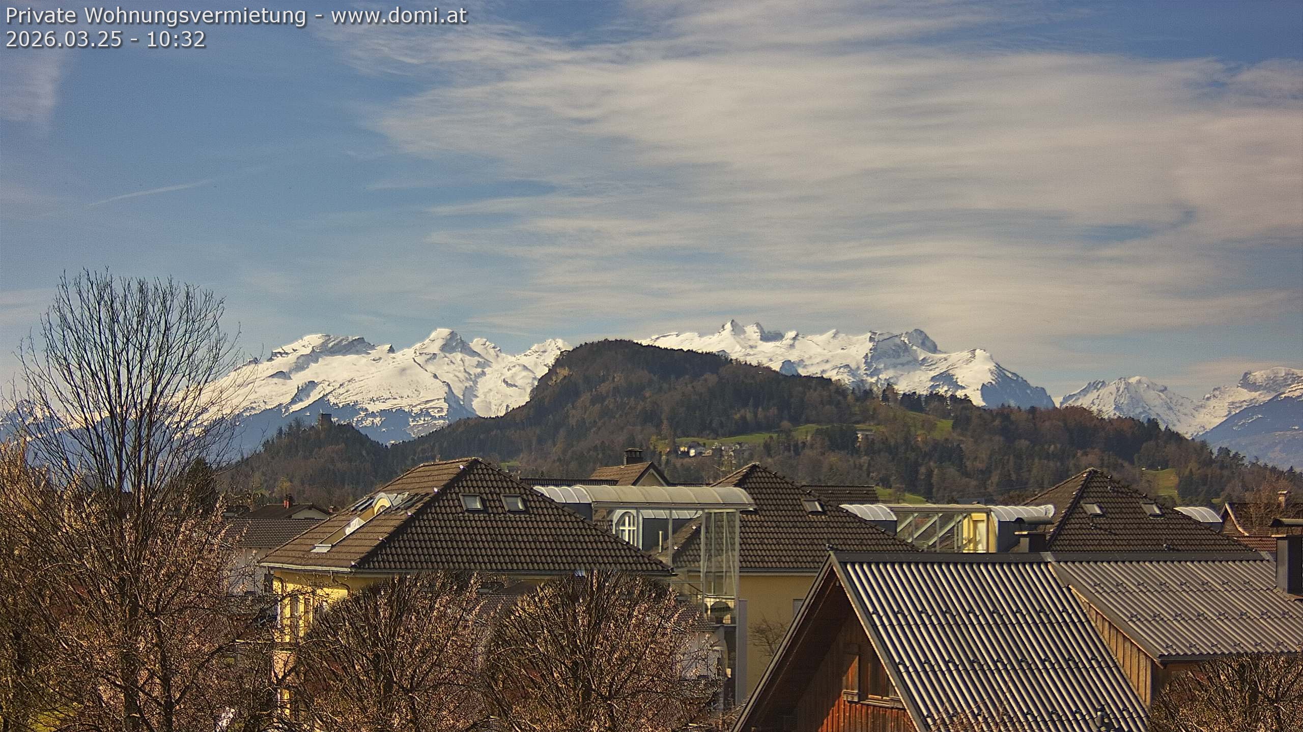 Archived image Webcam View of Alvier and Fulfirst from Gisingen in Feldkirch