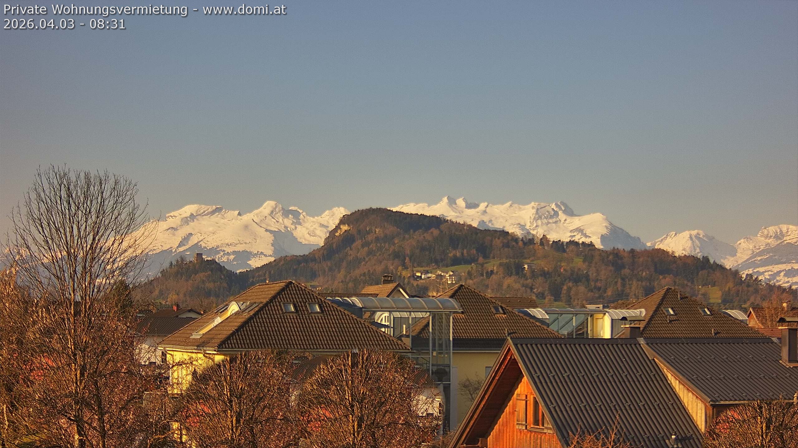 Archiv Foto Webcam Ausblick von Gisingen in Feldkirch auf Alvier und Fulfirst
