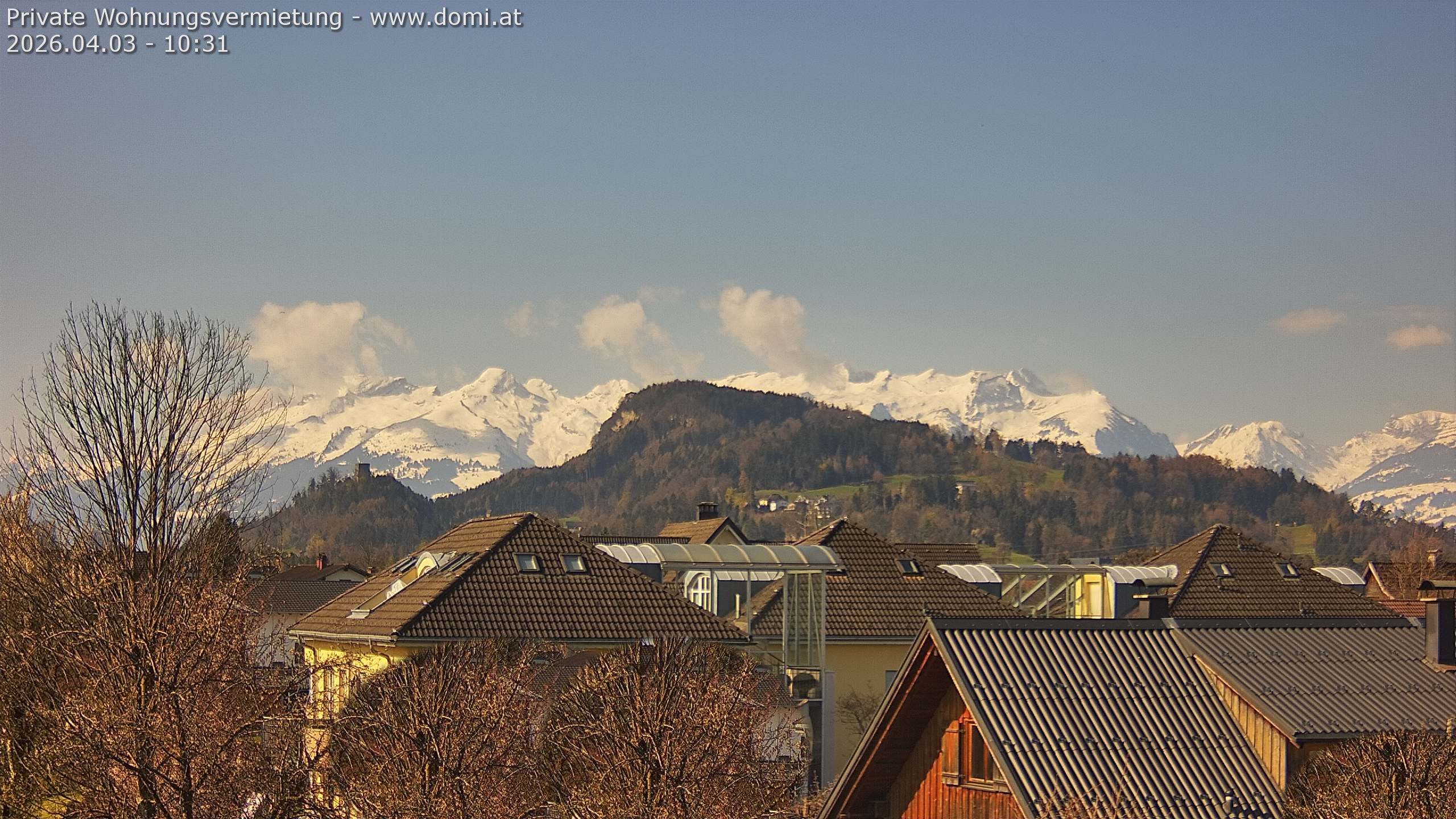 Archiv Foto Webcam Ausblick von Gisingen in Feldkirch auf Alvier und Fulfirst
