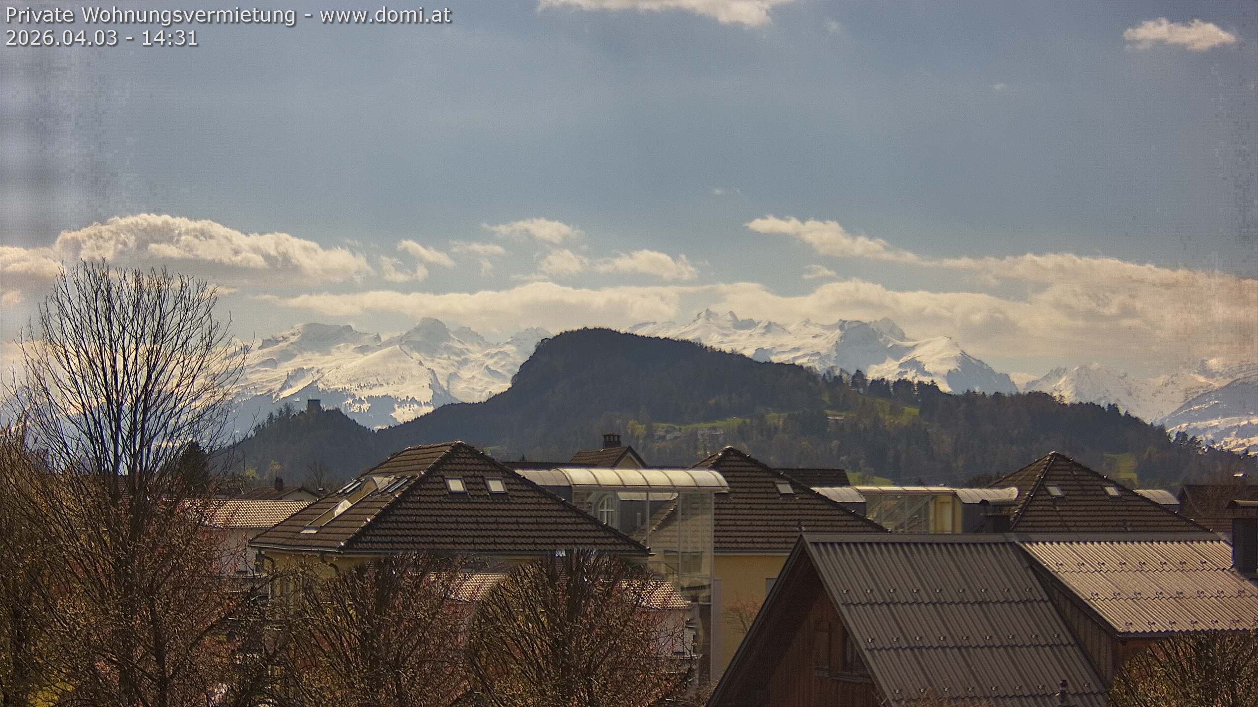 Archiv Foto Webcam Ausblick von Gisingen in Feldkirch auf Alvier und Fulfirst
