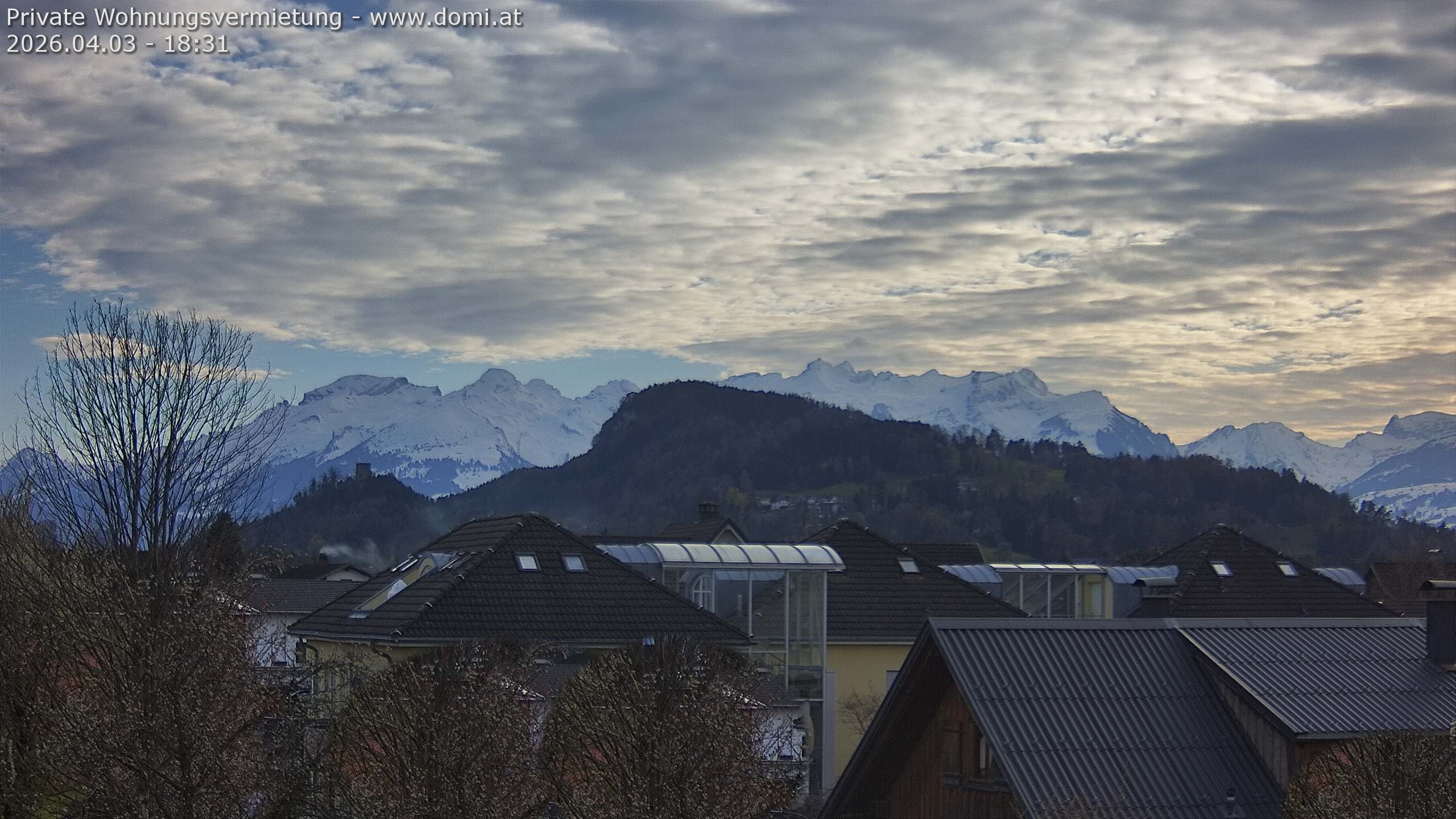 Archiv Foto Webcam Ausblick von Gisingen in Feldkirch auf Alvier und Fulfirst