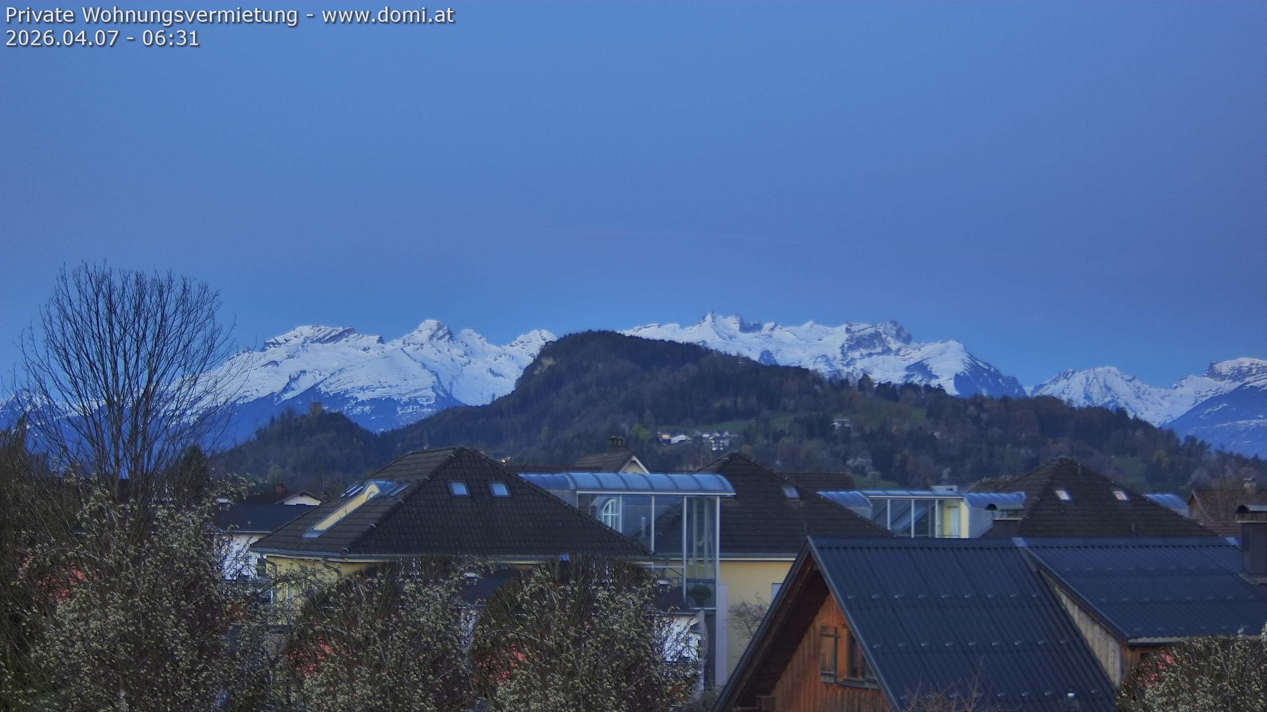 Archiv Foto Webcam Ausblick von Gisingen in Feldkirch auf Alvier und Fulfirst
