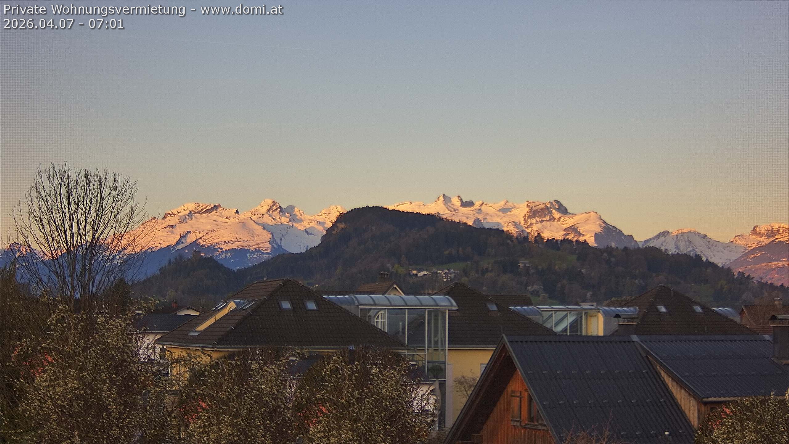 Archiv Foto Webcam Ausblick von Gisingen in Feldkirch auf Alvier und Fulfirst