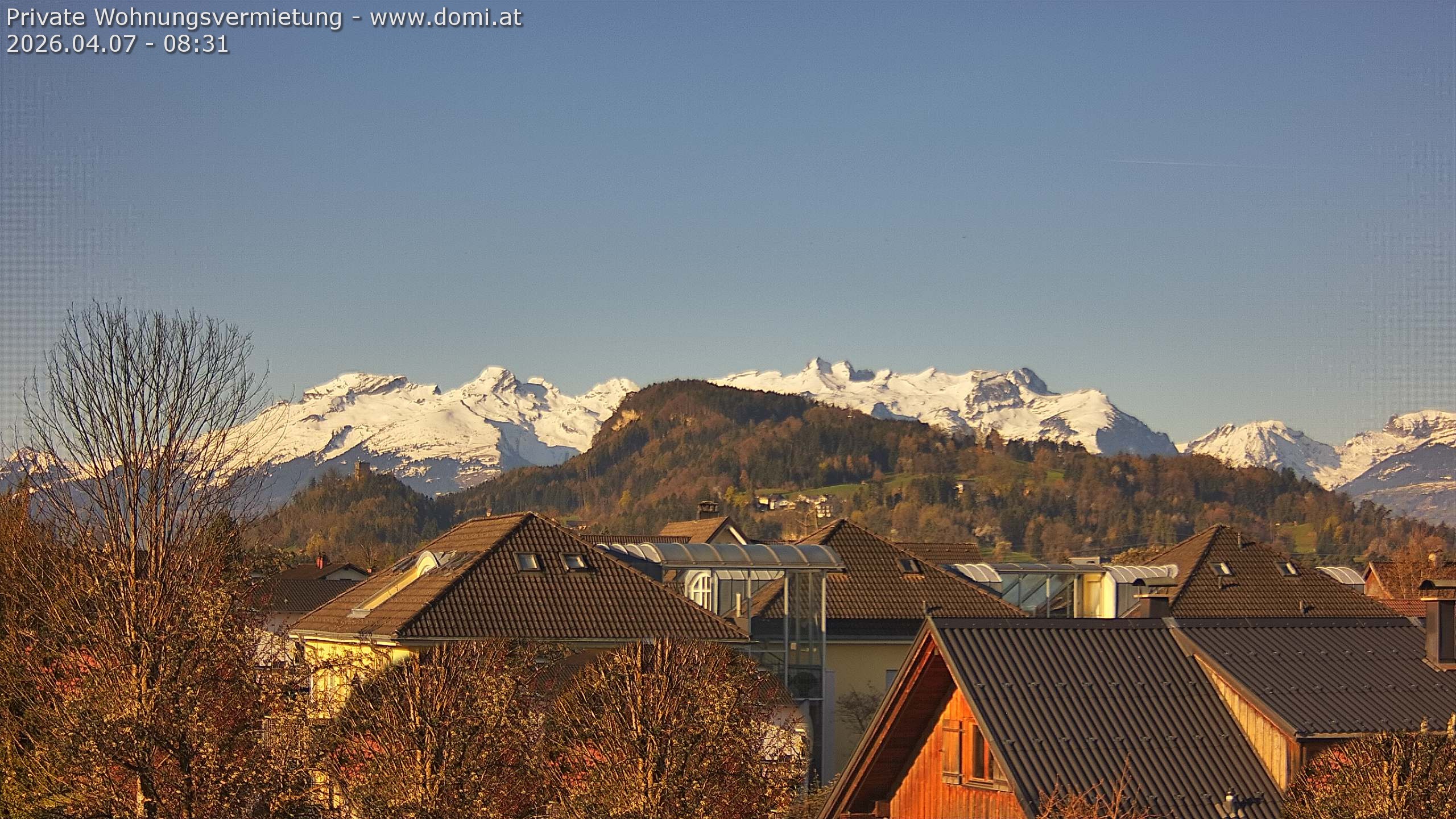Archiv Foto Webcam Ausblick von Gisingen in Feldkirch auf Alvier und Fulfirst