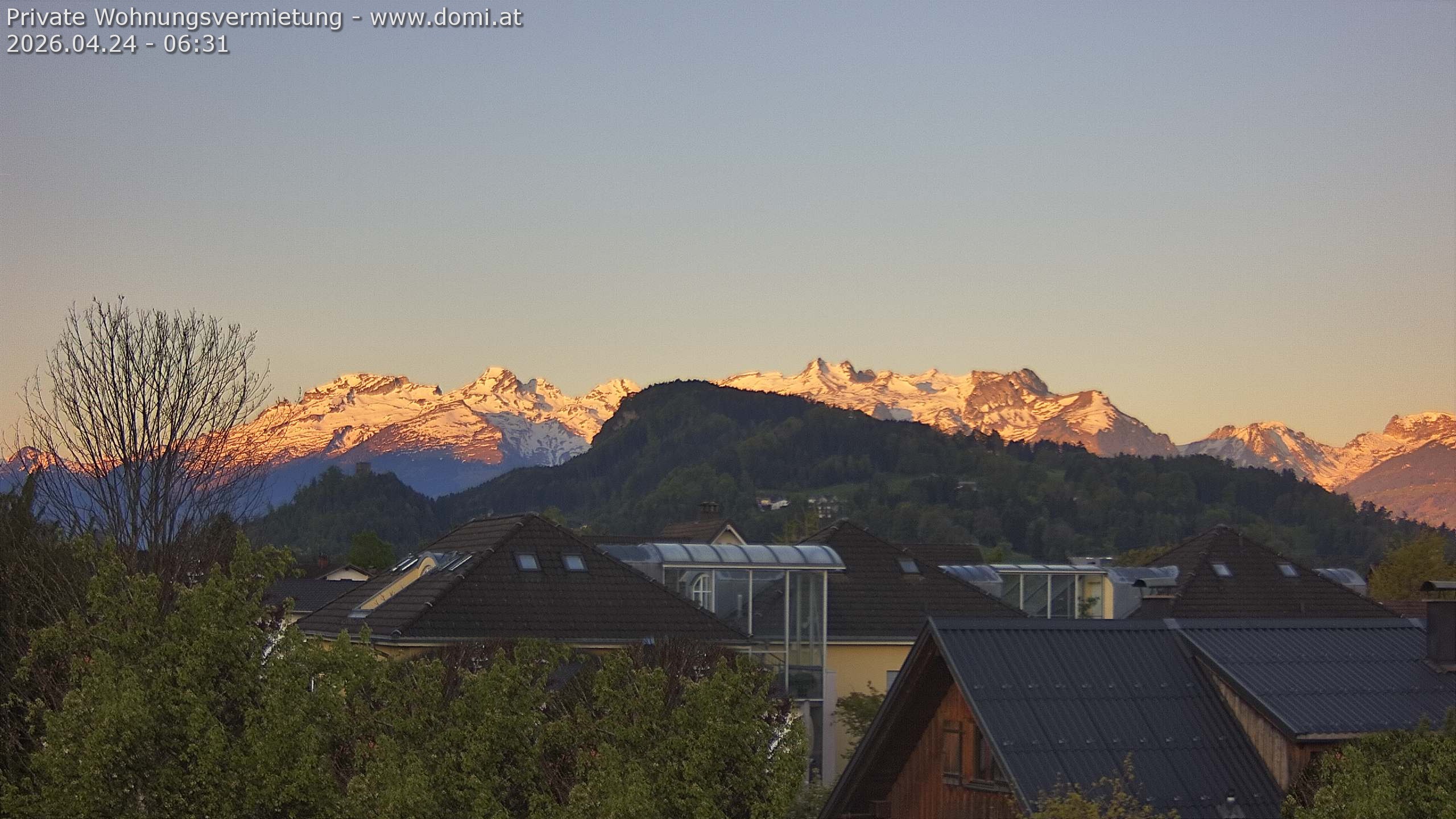 Archiv Foto Webcam Ausblick von Gisingen in Feldkirch auf Alvier und Fulfirst