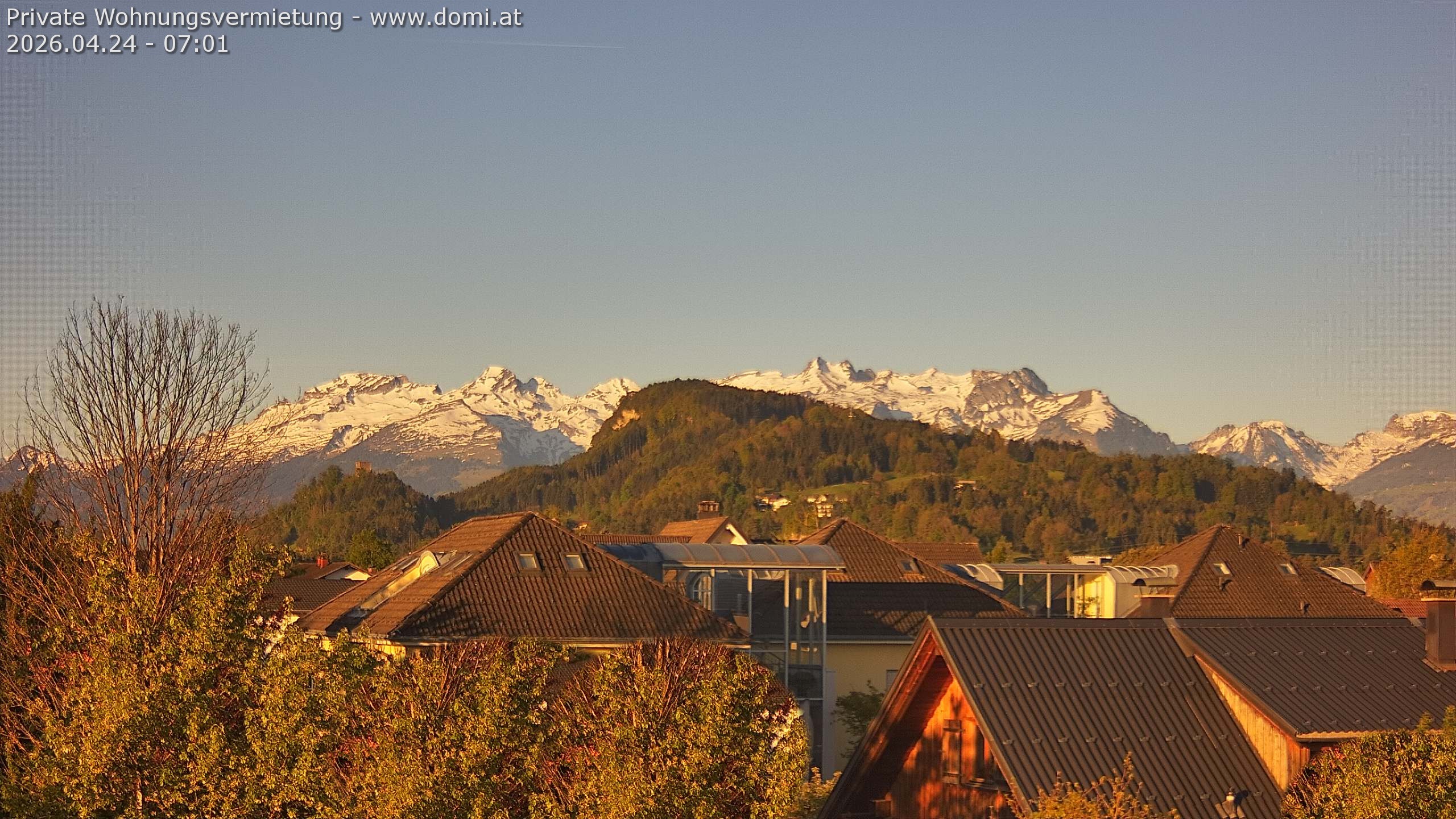Archiv Foto Webcam Ausblick von Gisingen in Feldkirch auf Alvier und Fulfirst