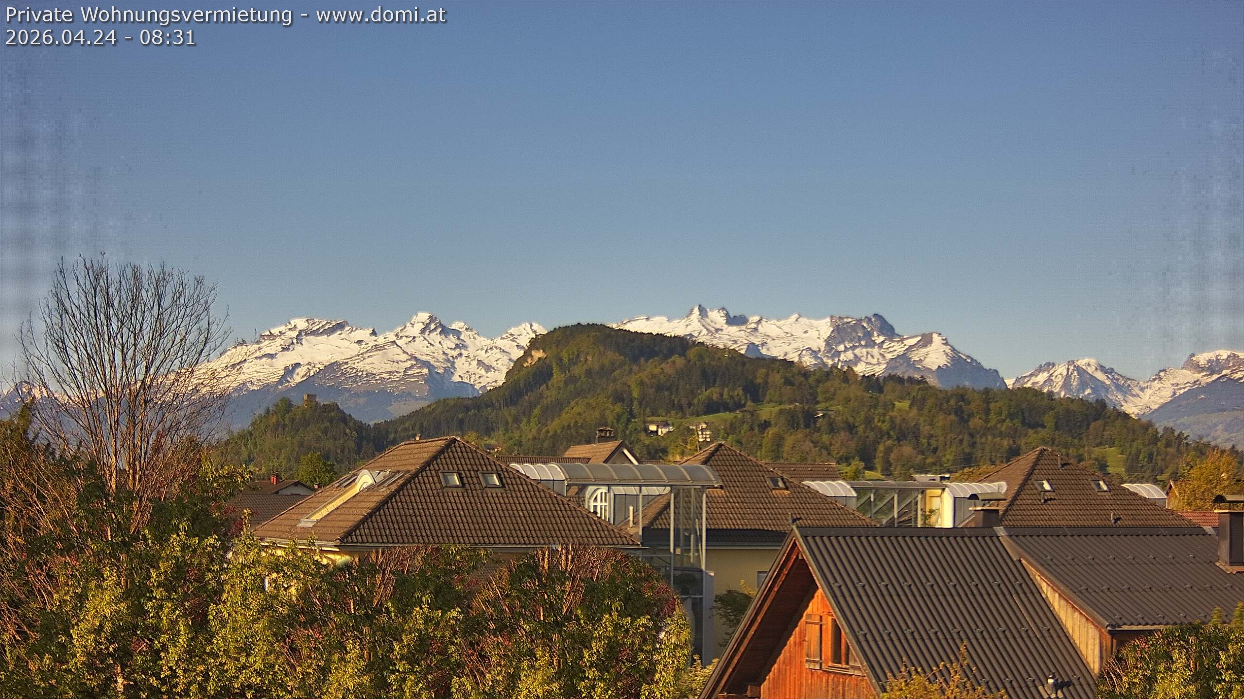 Archiv Foto Webcam Ausblick von Gisingen in Feldkirch auf Alvier und Fulfirst
