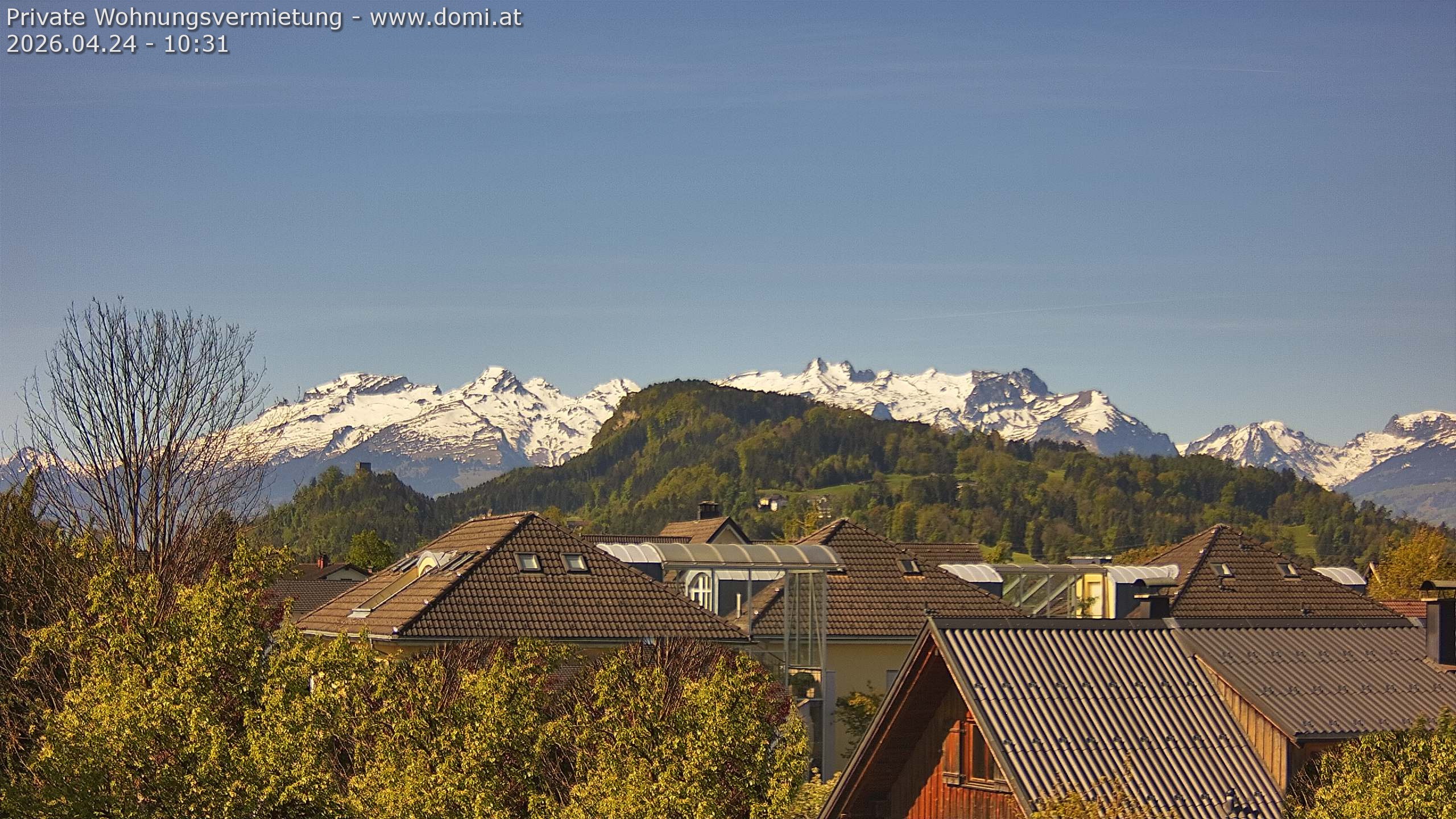 Archiv Foto Webcam Ausblick von Gisingen in Feldkirch auf Alvier und Fulfirst
