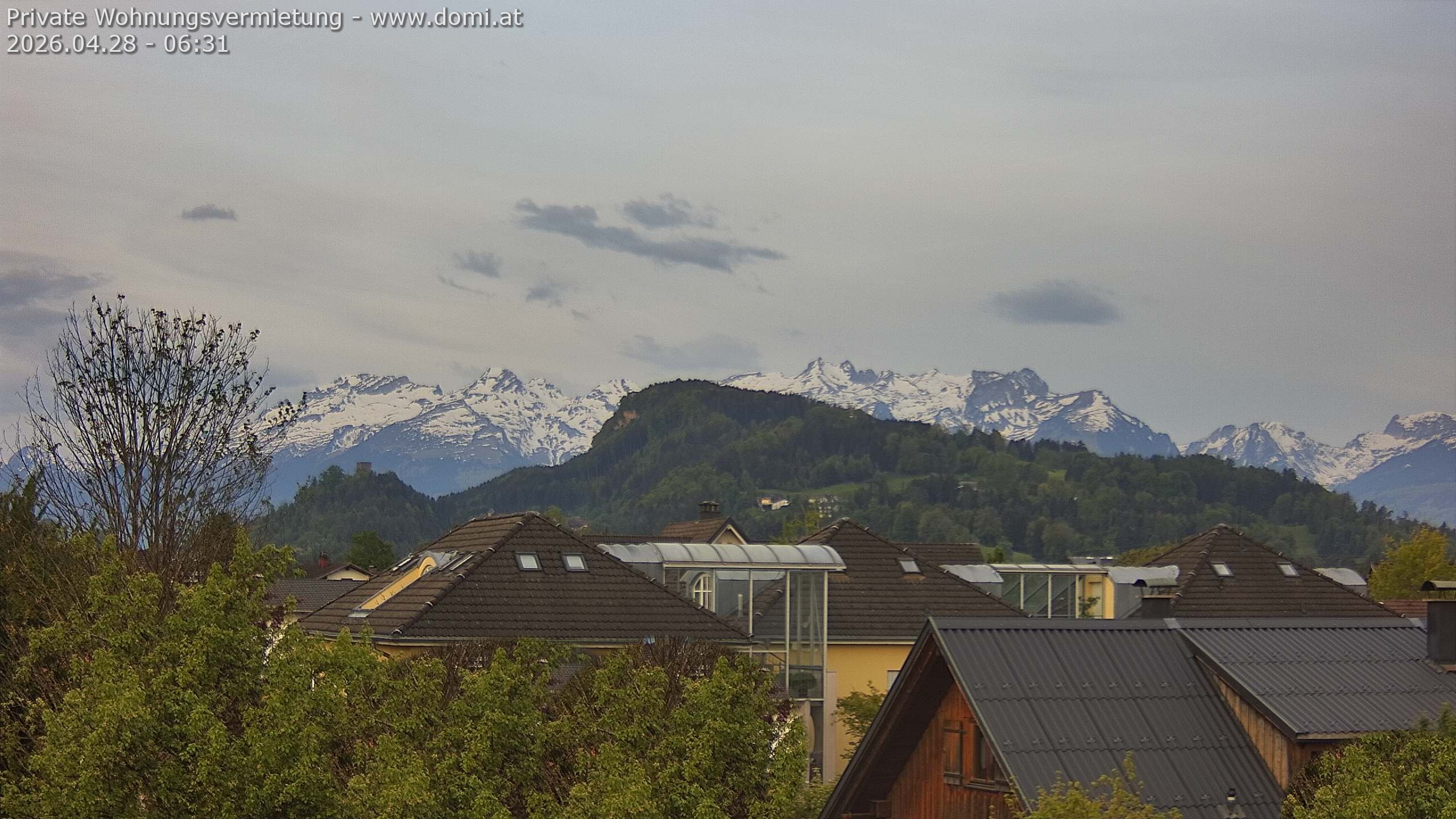 Archiv Foto Webcam Ausblick von Gisingen in Feldkirch auf Alvier und Fulfirst