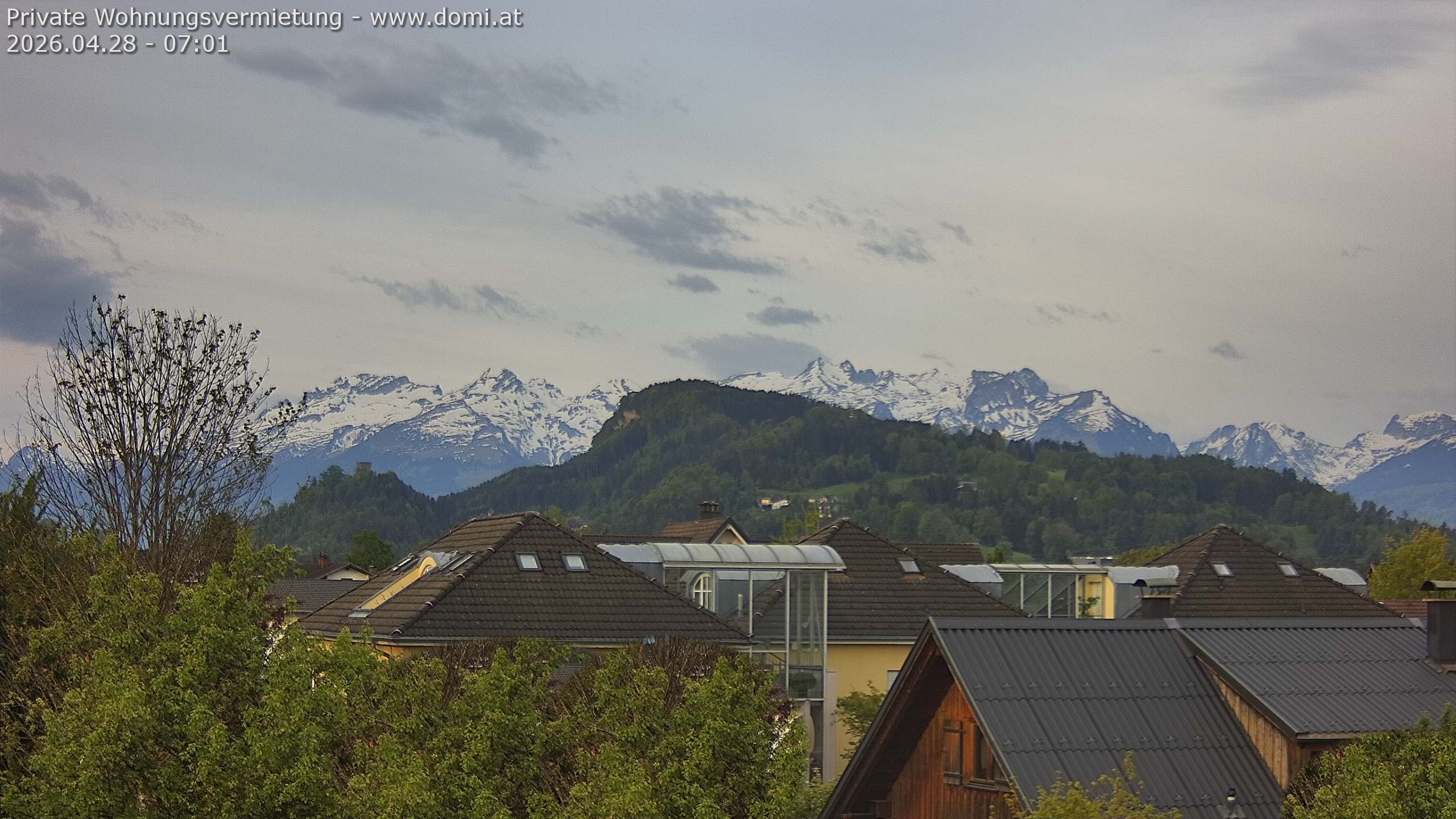 Archiv Foto Webcam Ausblick von Gisingen in Feldkirch auf Alvier und Fulfirst
