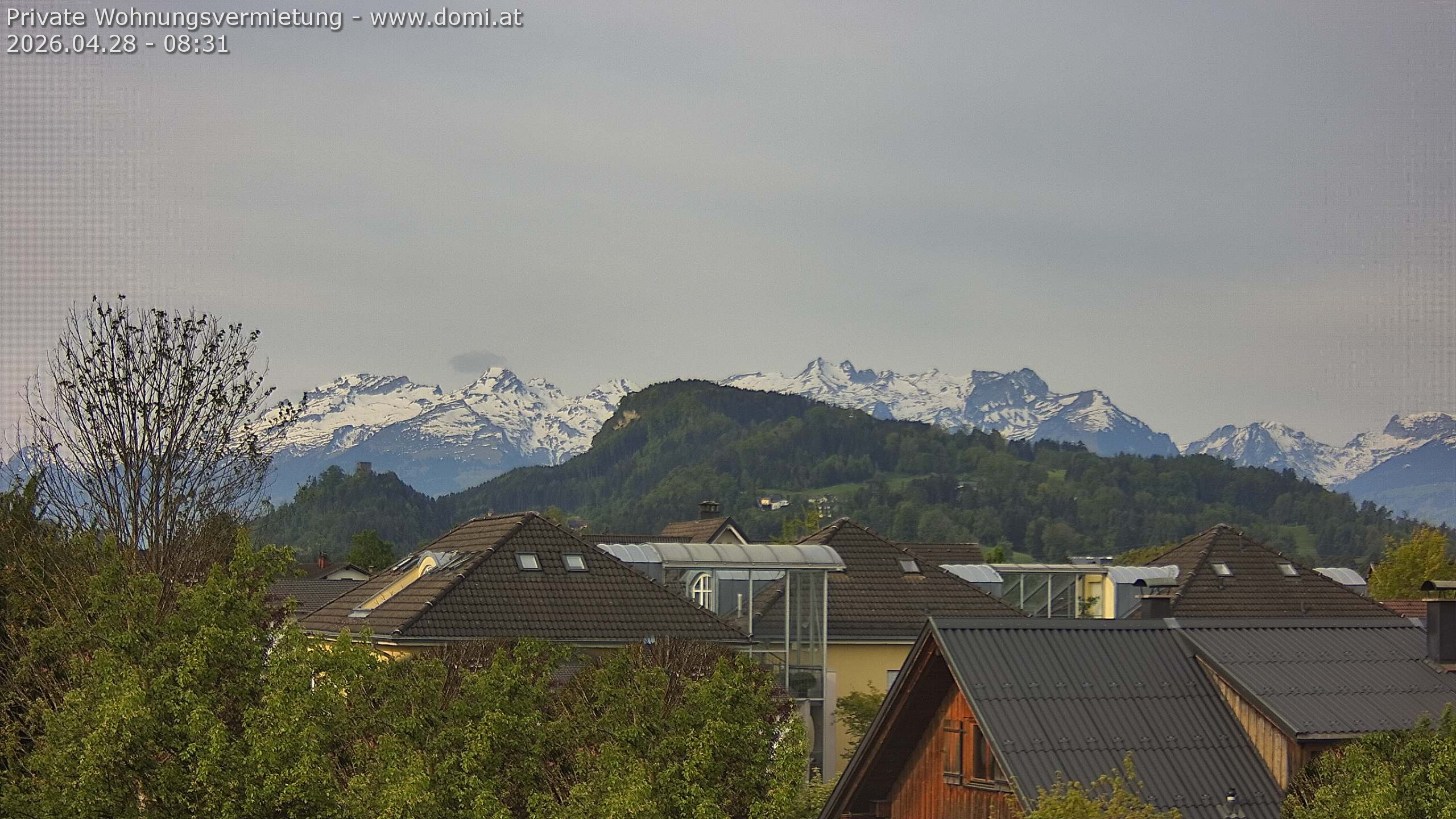 Archiv Foto Webcam Ausblick von Gisingen in Feldkirch auf Alvier und Fulfirst