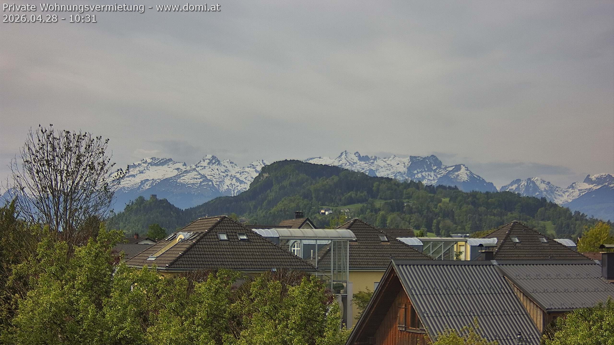 Archiv Foto Webcam Ausblick von Gisingen in Feldkirch auf Alvier und Fulfirst