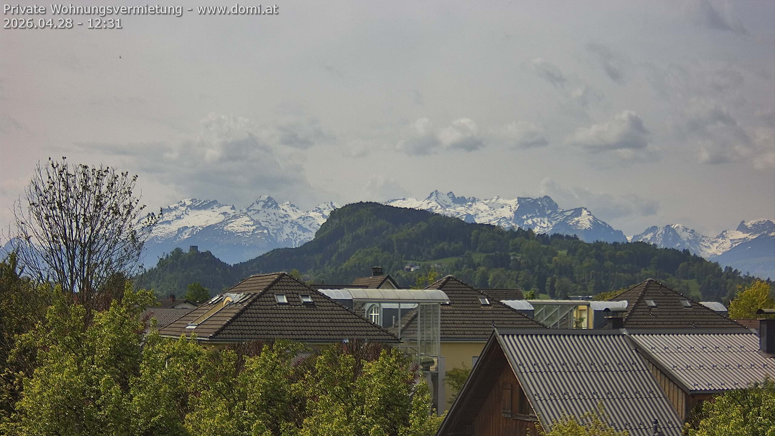Archiv Foto Webcam Ausblick von Gisingen in Feldkirch auf Alvier und Fulfirst