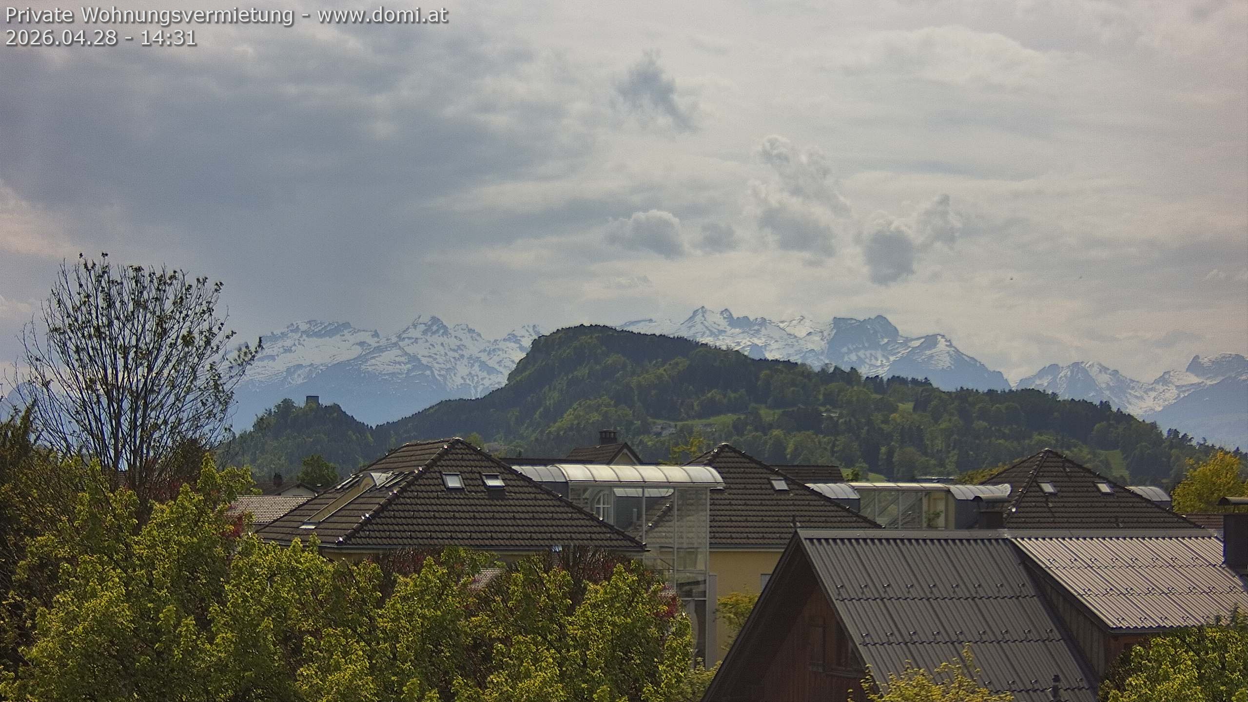 Archiv Foto Webcam Ausblick von Gisingen in Feldkirch auf Alvier und Fulfirst